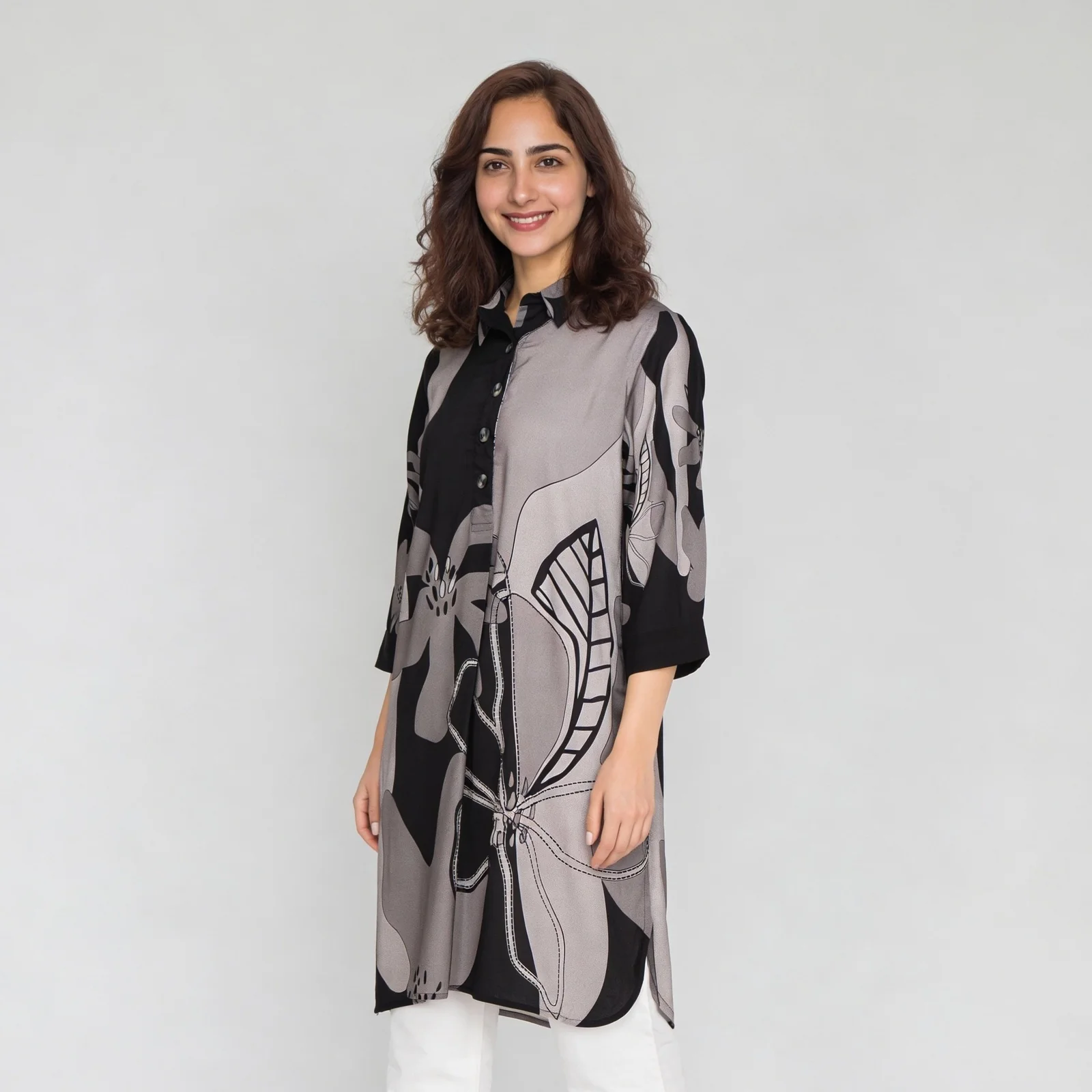 A-Line Printed Straight Kurta - Image 5