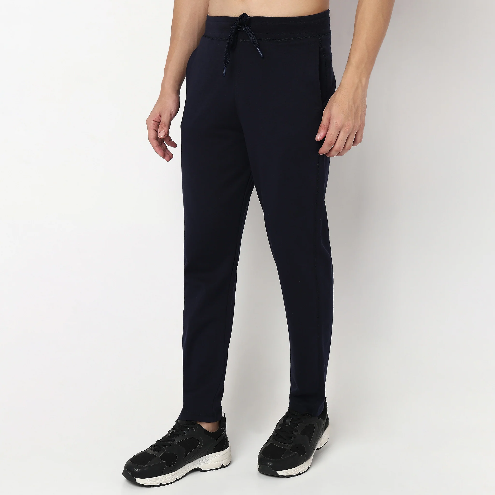 Knitted Solid Flexi Trackpants - Image 15