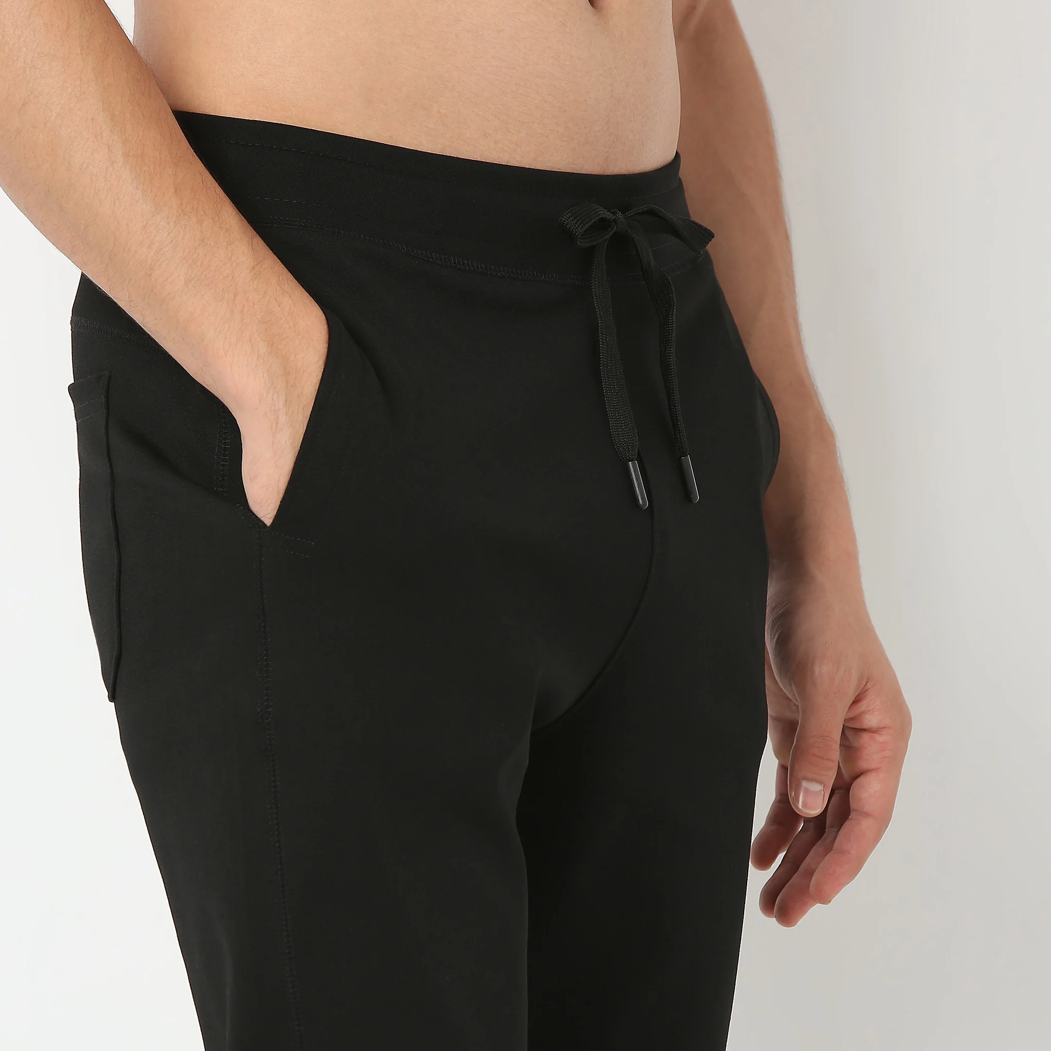 Knitted Solid Flexi Trackpants - Image 5