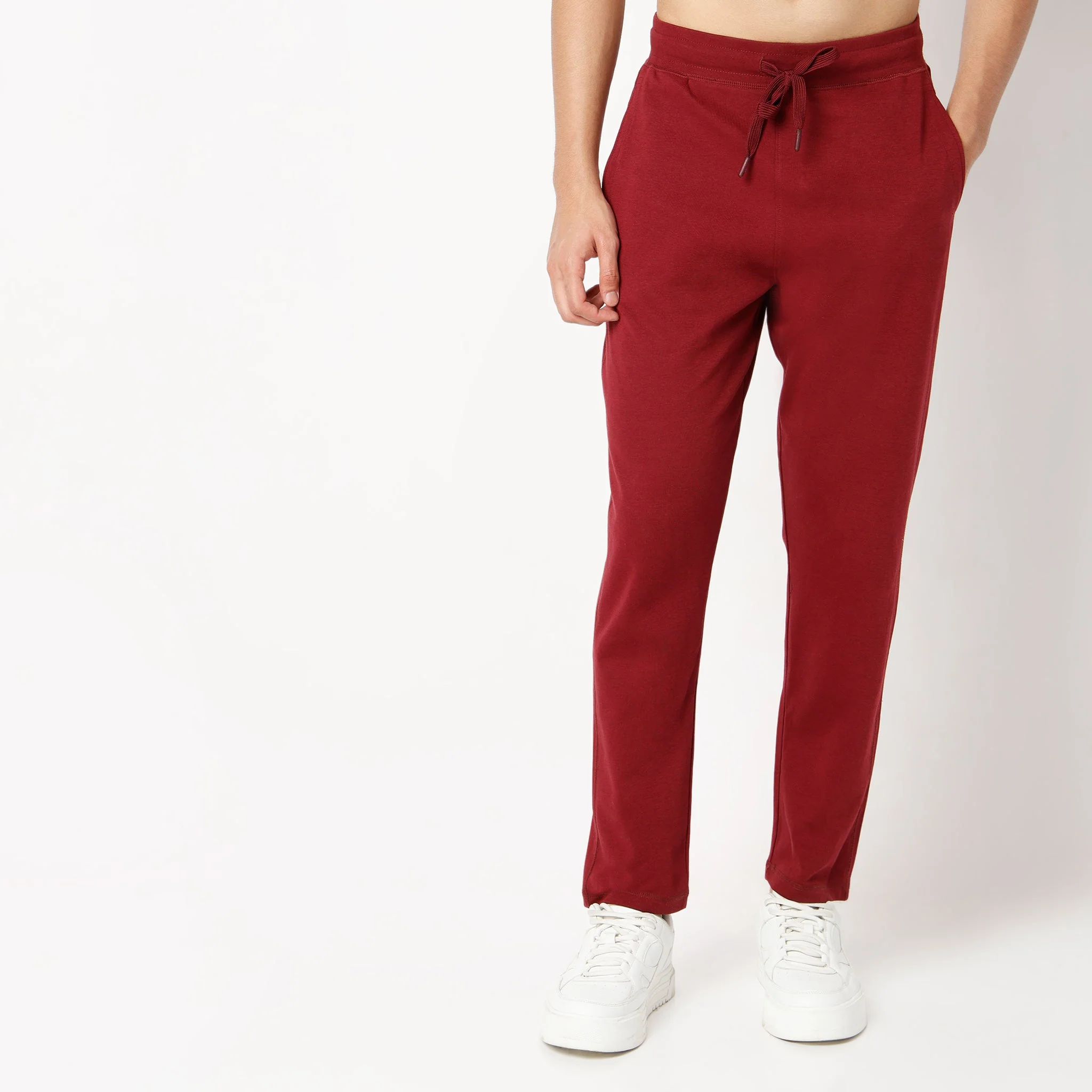 Knitted Solid Flexi Trackpants - Image 7