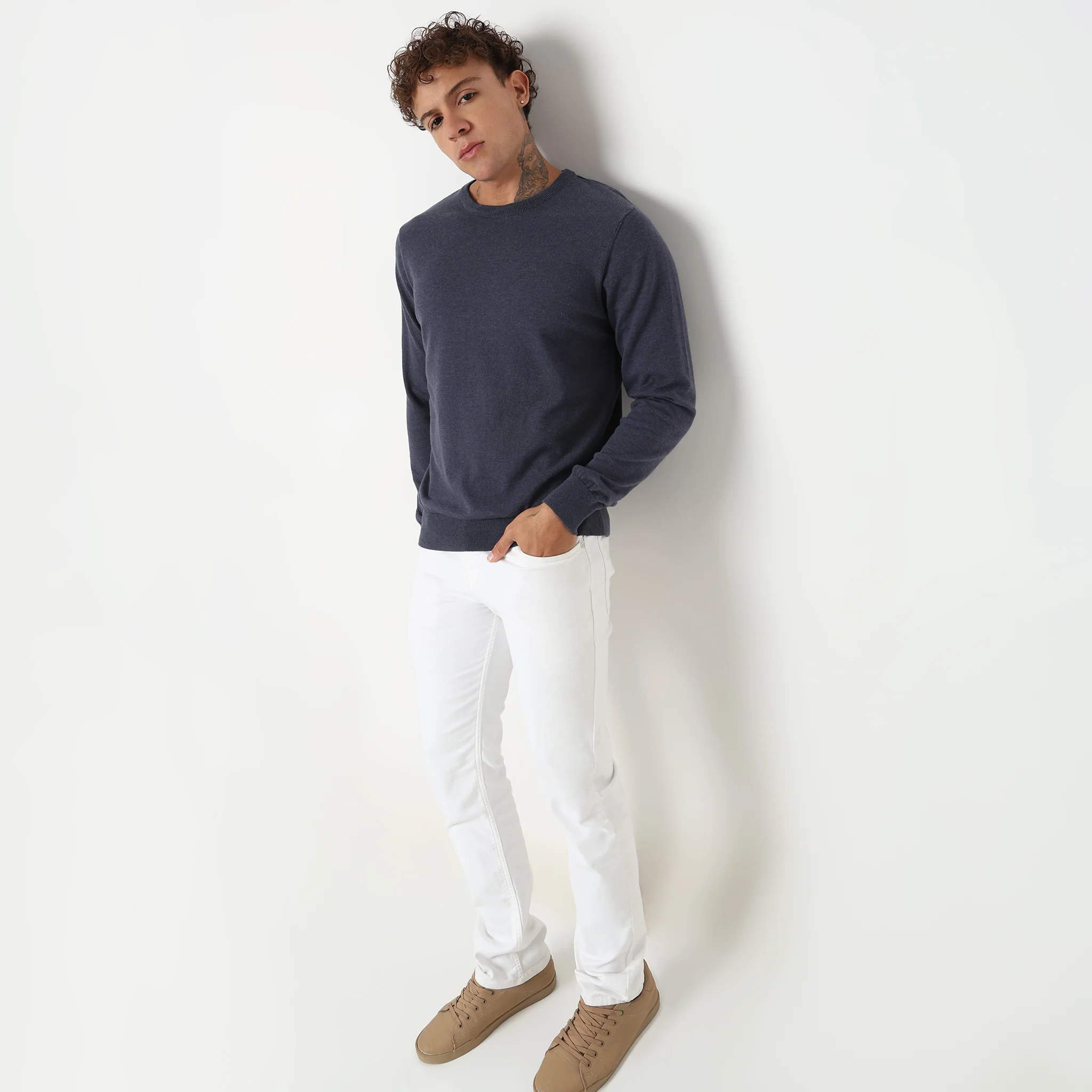 All Day Pullover™ - Comfortable exclusive soft Cotton Blend Hand Knitted With exquisite fashioning - Image 6