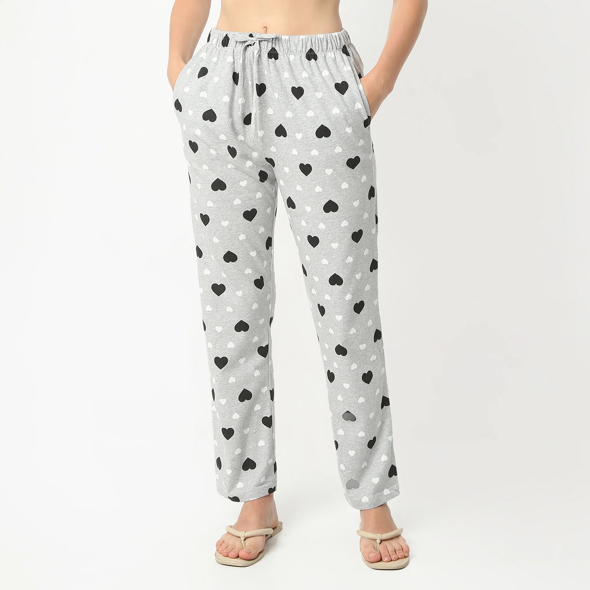 All Over Print Full Length Mid Rise Lounge Pyjamas - Image 2