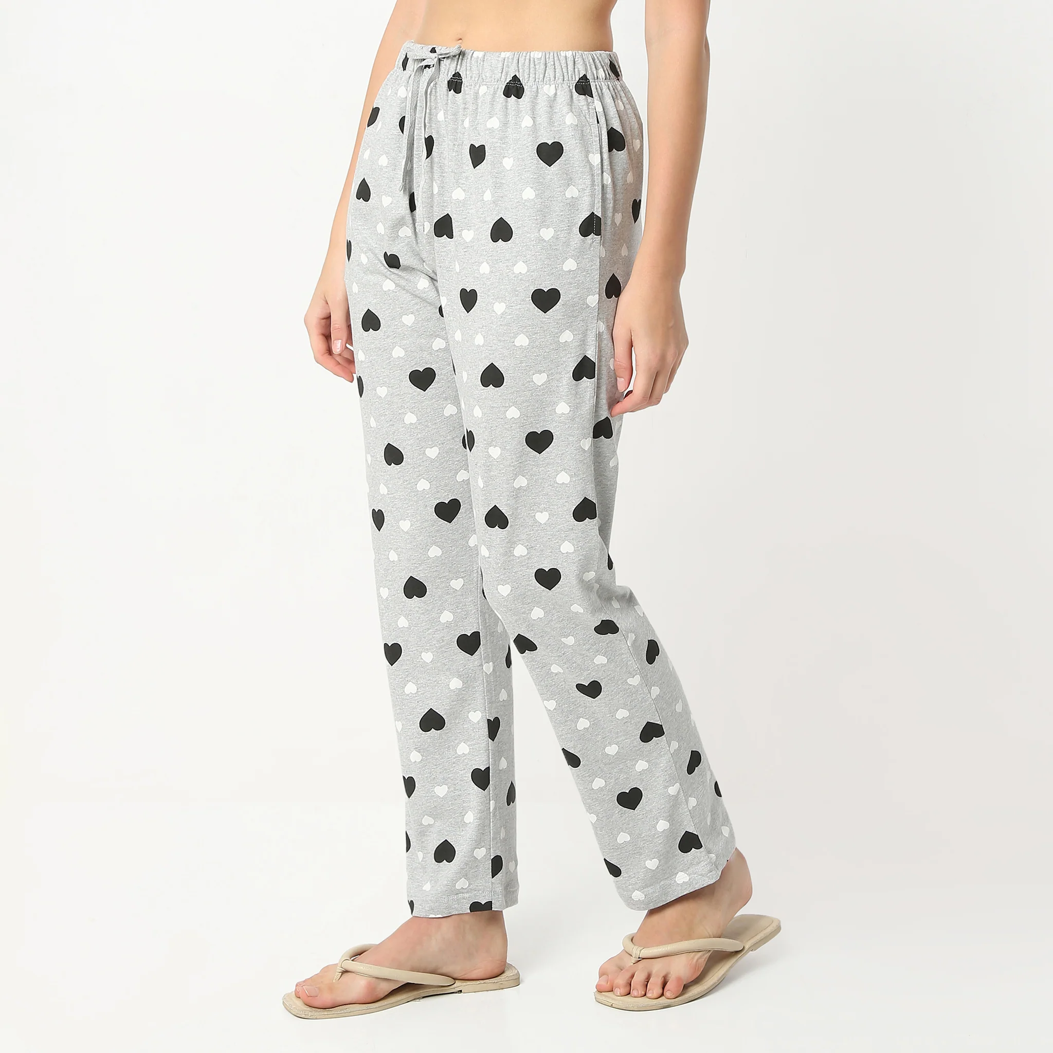 All Over Print Full Length Mid Rise Lounge Pyjamas - Image 5