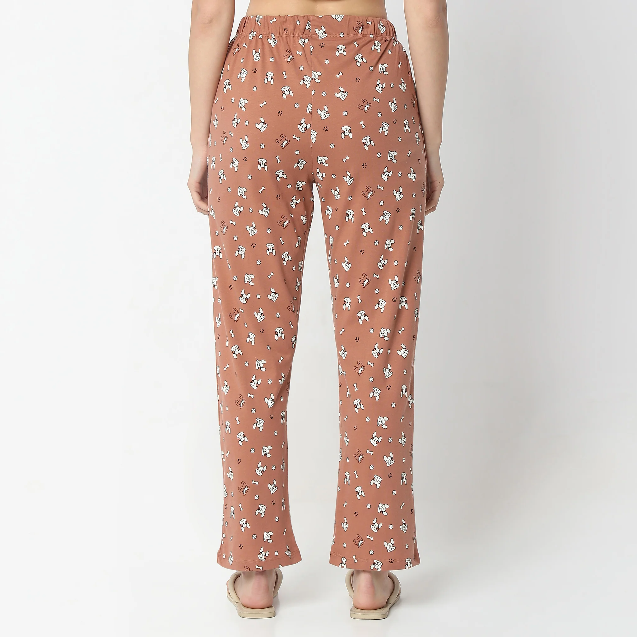 All Over Print Full Length Mid Rise Lounge Pyjamas - Image 3