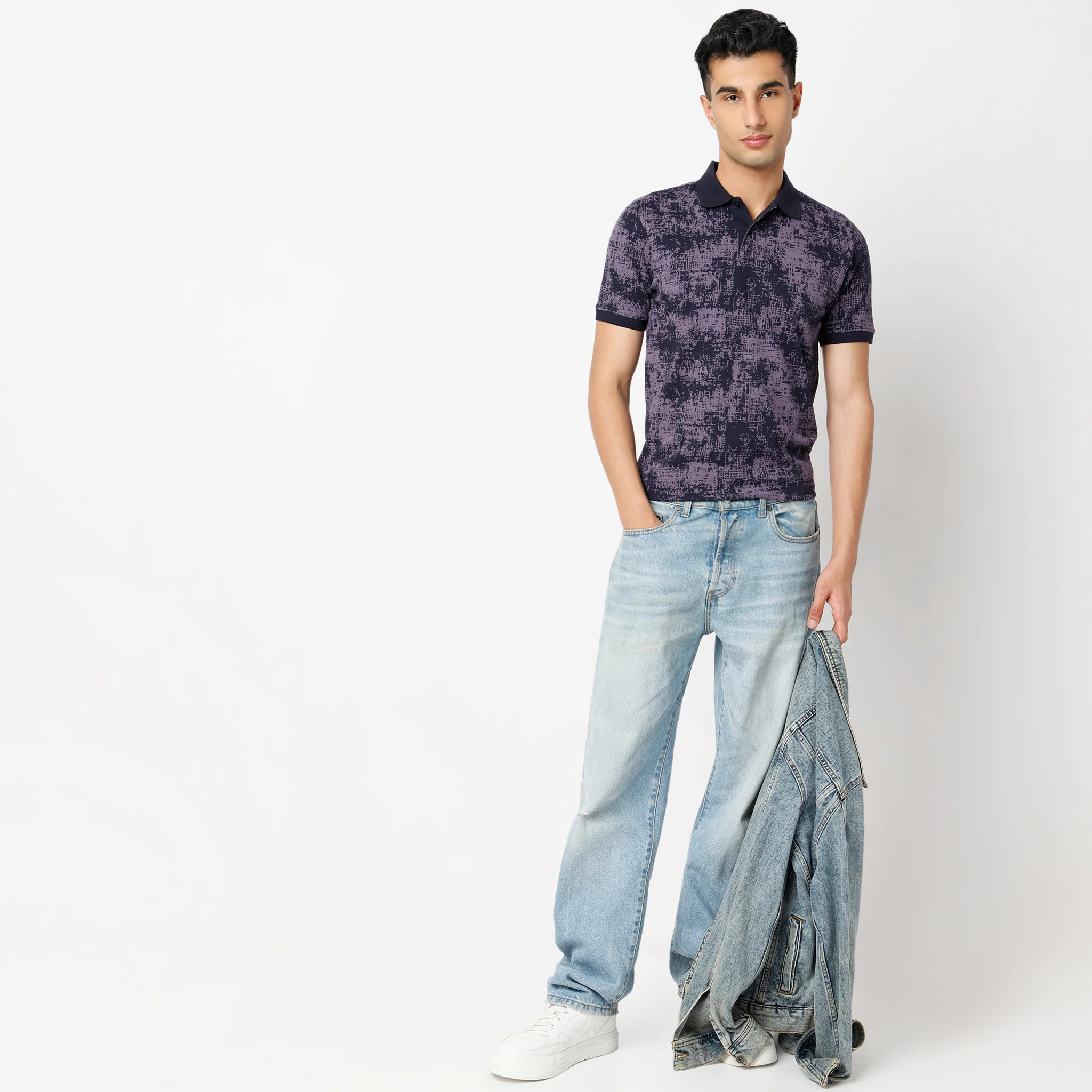 All Over Print Half Sleeve Impressions Polo T-Shirt