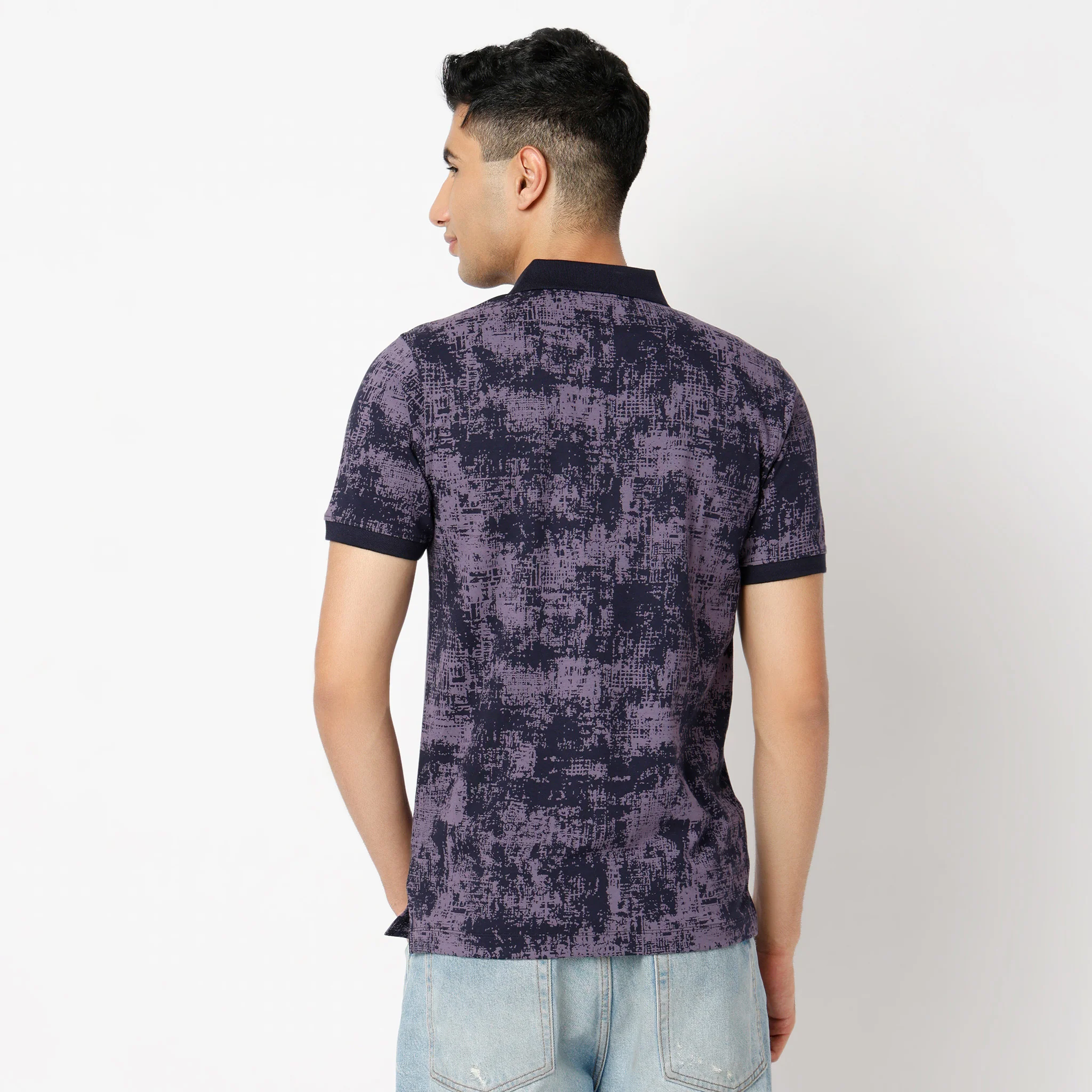 All Over Print Half Sleeve Impressions Polo T-Shirt - Image 3