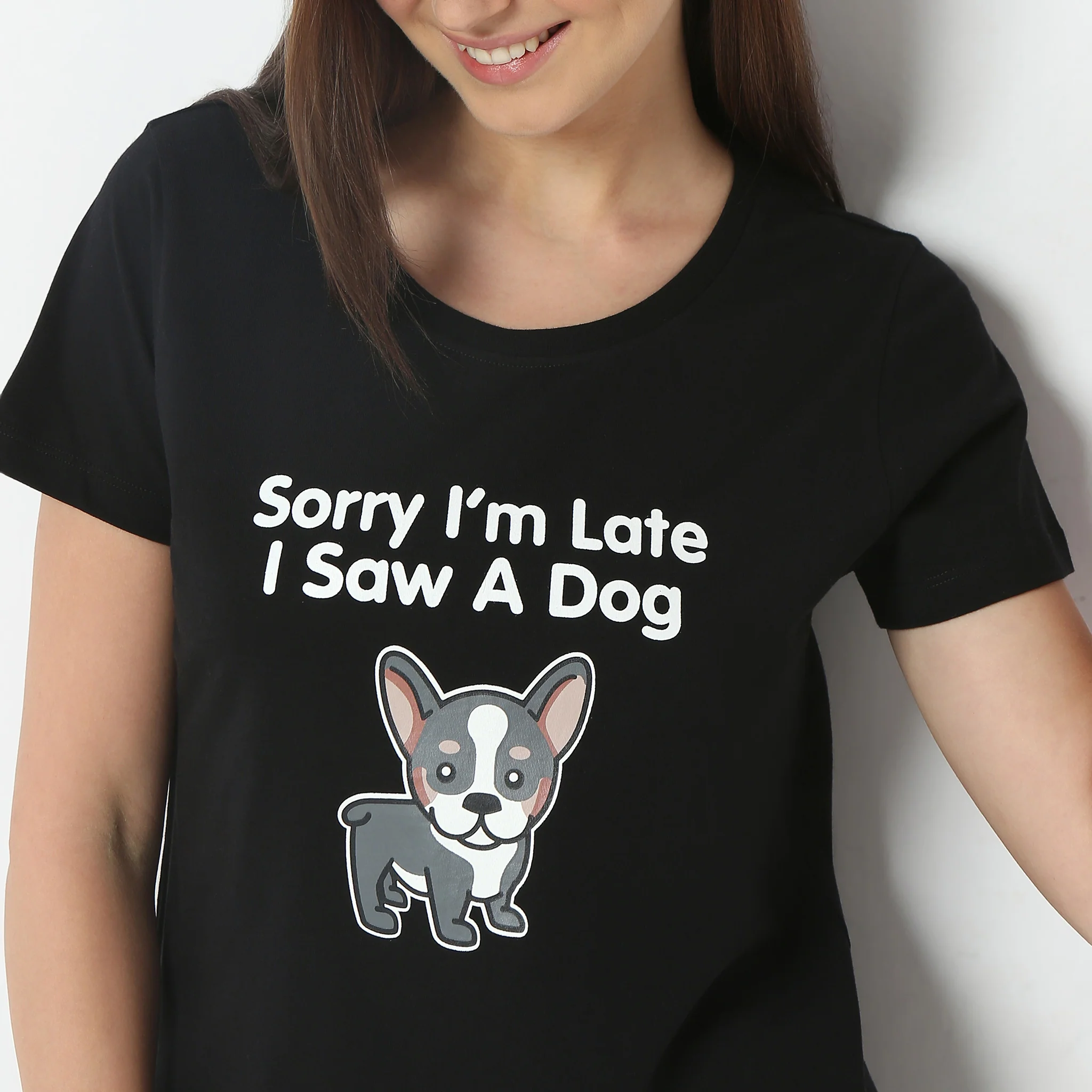 Animal Print Crew Neck Short Sleeve Lounge T-Shirt - Image 4