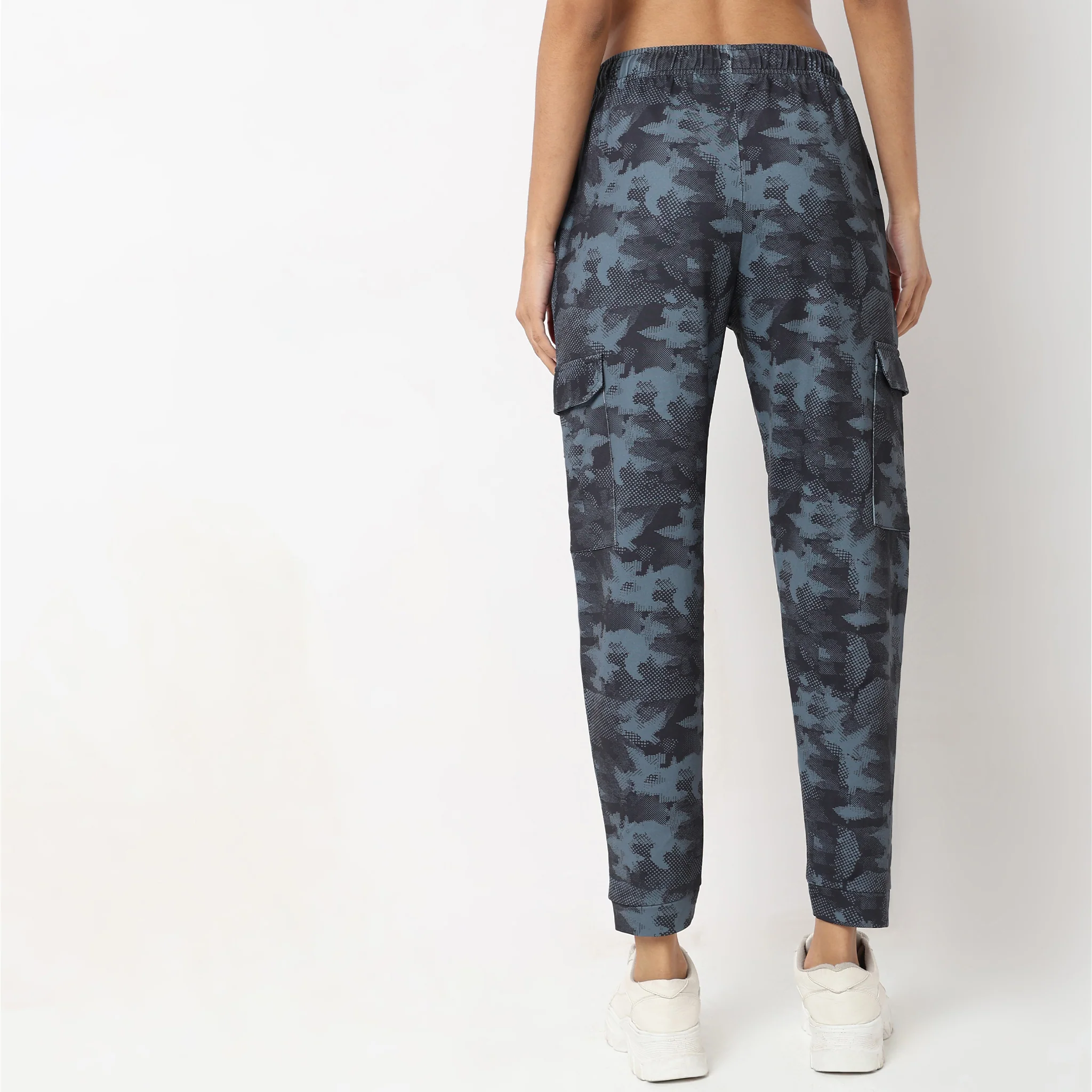 Regular Fit Camouflage High Rise Joggers - Image 3