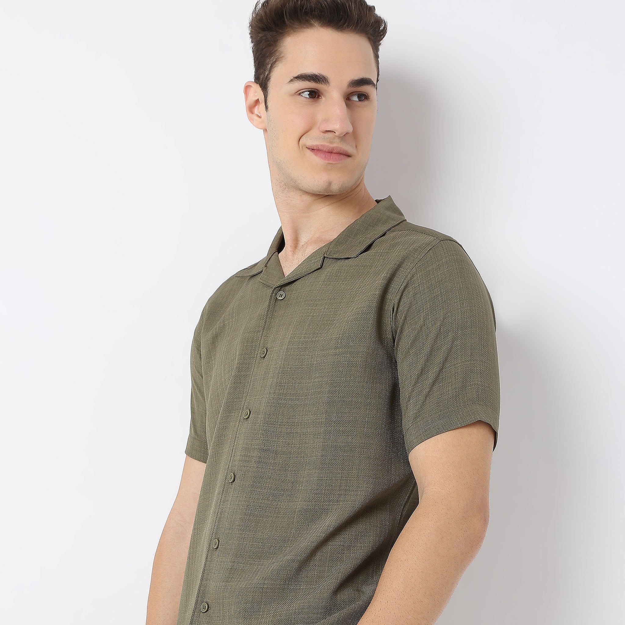 Retreat™ Shirts - Printed Structured Pattern Rich Fabric - Trendy Cuban Collar - Regular Fit Shirt - Image 10