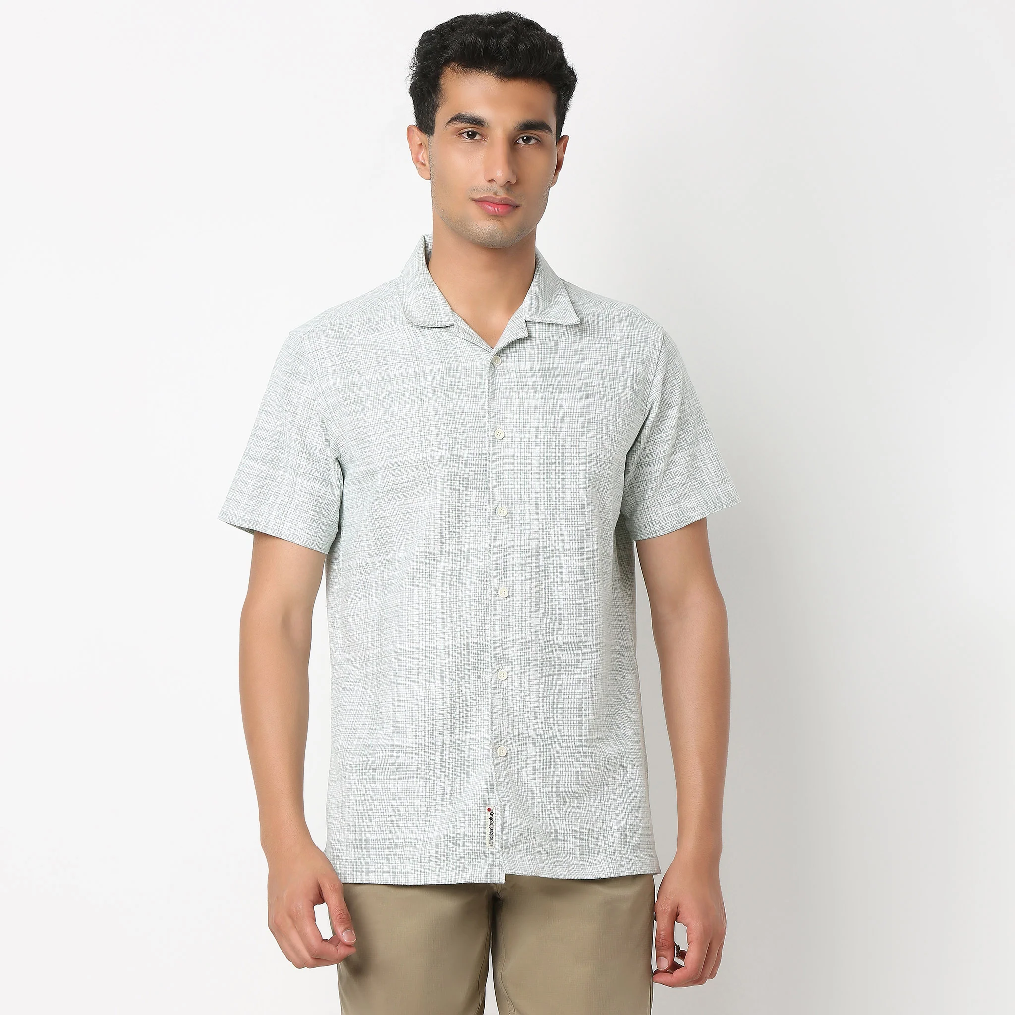 BAEᵉˣ Shirt - Camp Collar Textured Solid - Image 2