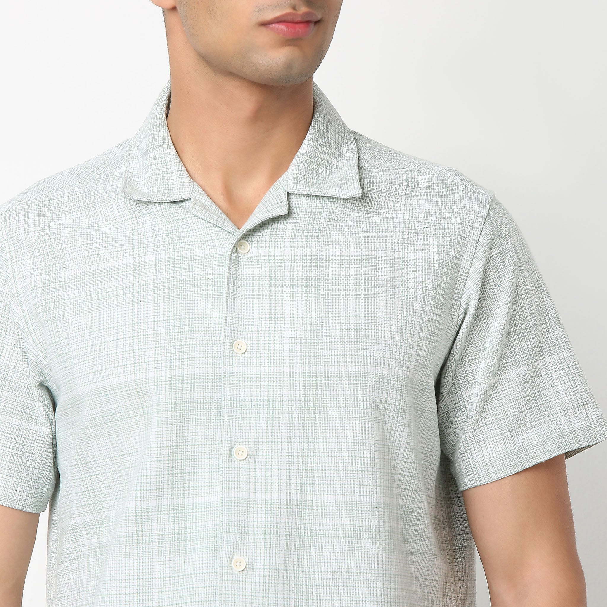 BAEᵉˣ Shirt - Camp Collar Textured Solid - Image 4