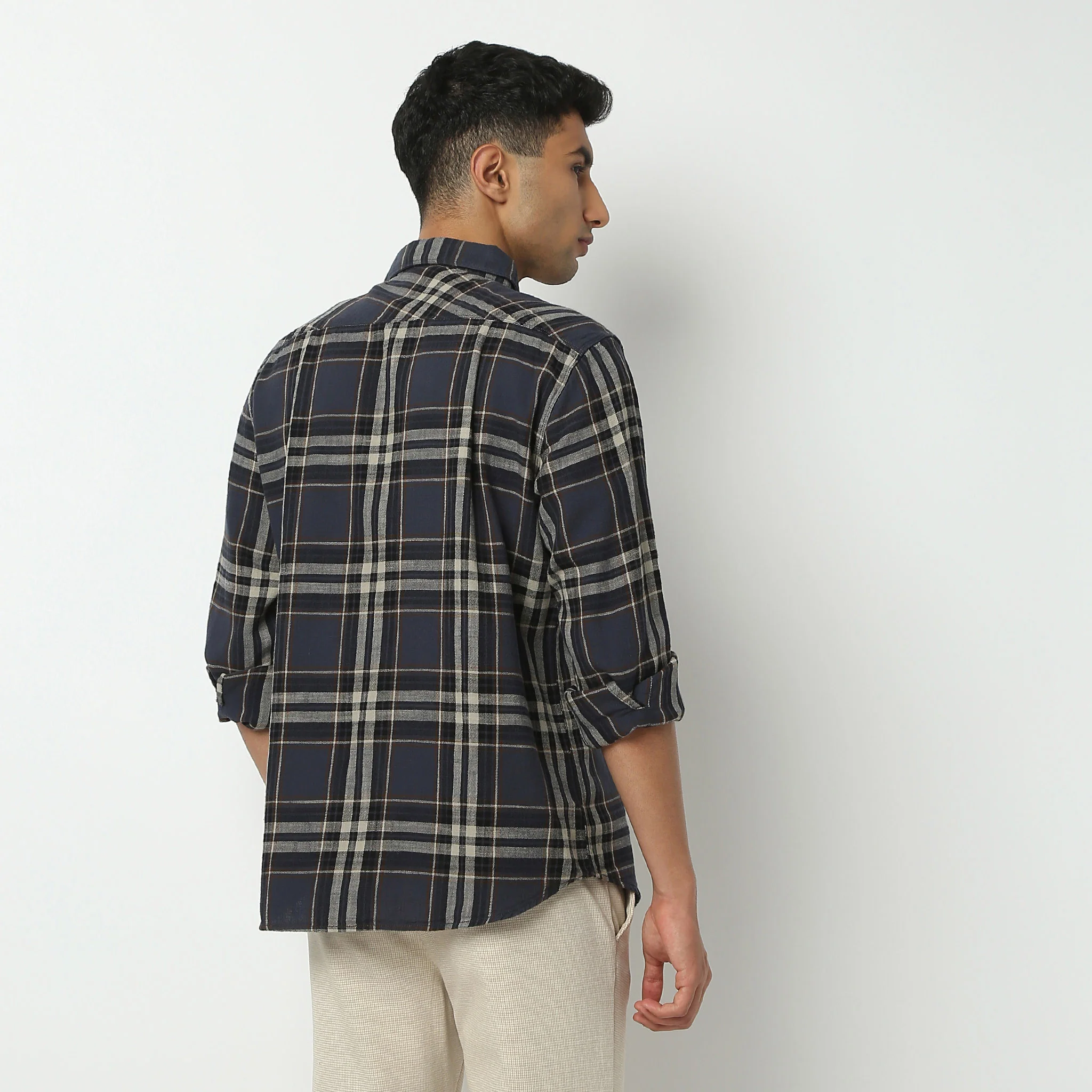 Full Sleeve Shirt Collar Checkered Ranger Shirt - Image 13