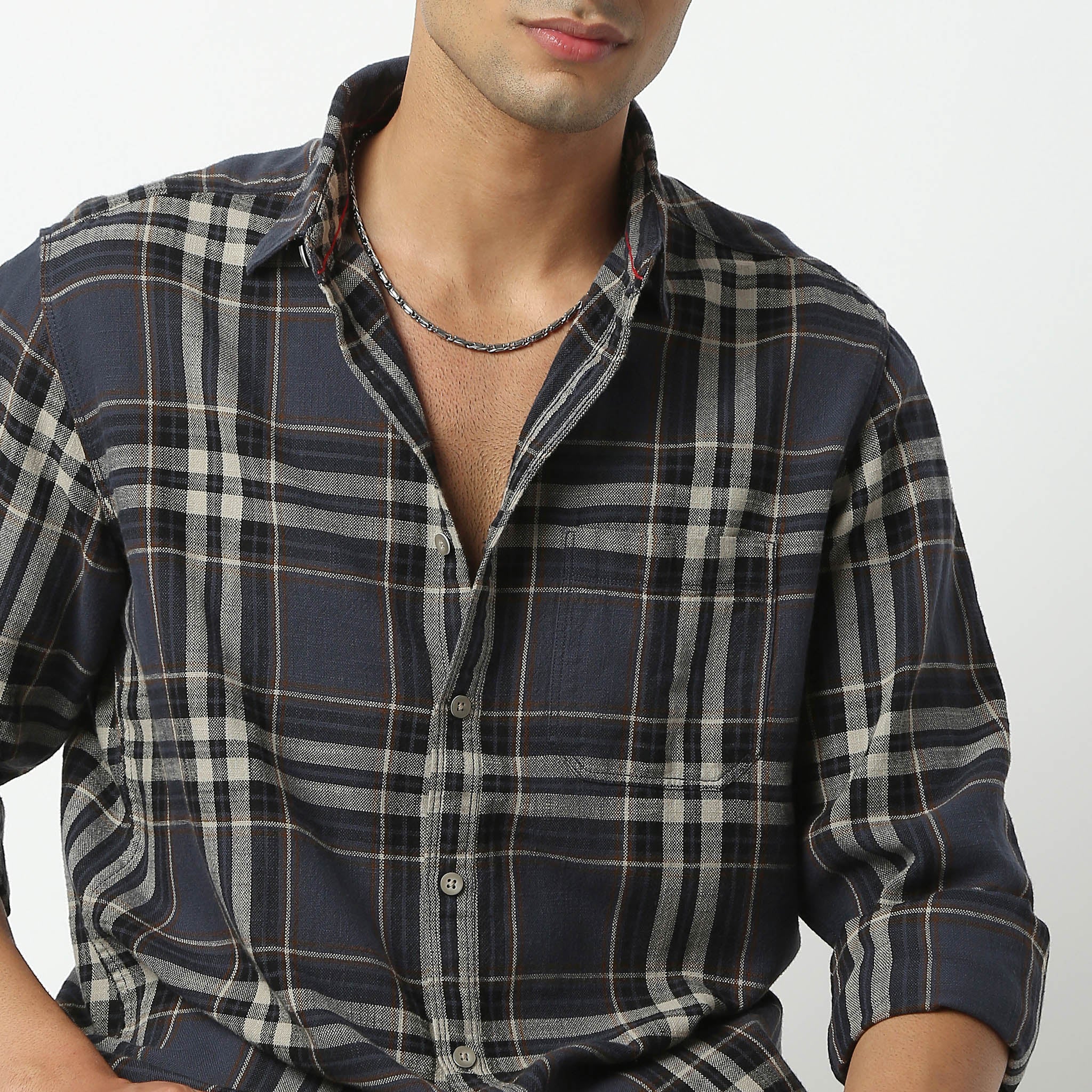 Full Sleeve Shirt Collar Checkered Ranger Shirt - Image 14