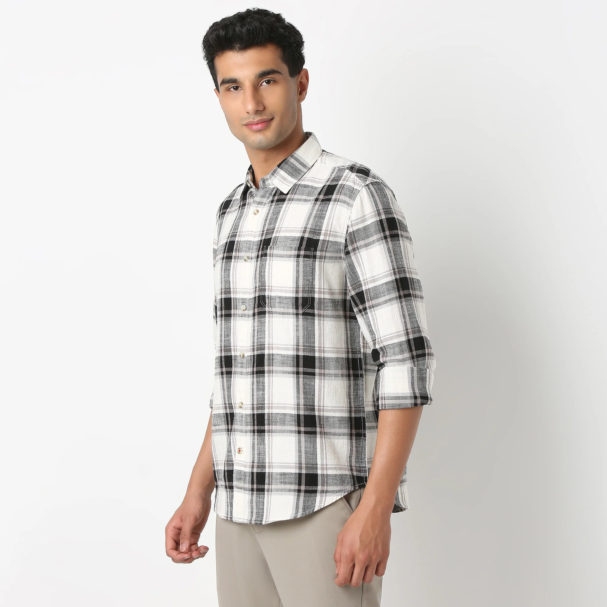 Full Sleeve Shirt Collar Checkered Ranger Shirt - Image 20