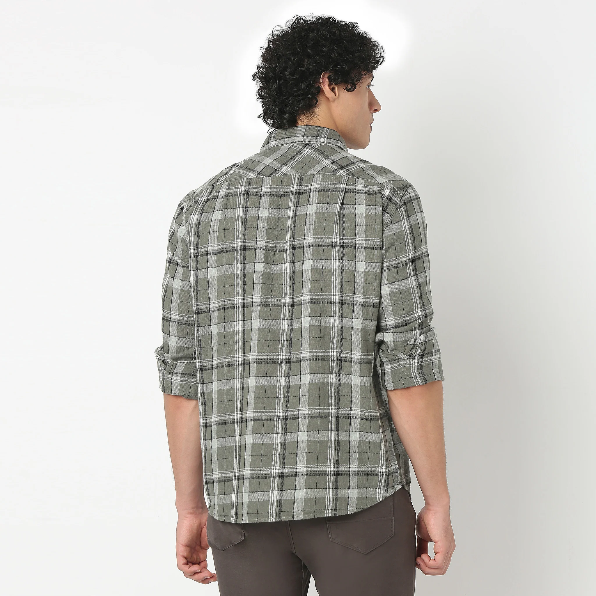 Full Sleeve Shirt Collar Checkered Ranger Shirt - Image 23