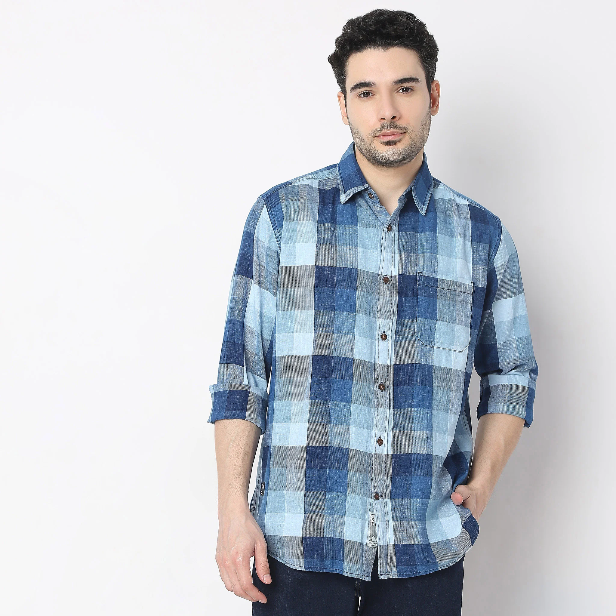 Regular Fit Checkered Shirt - Image 2