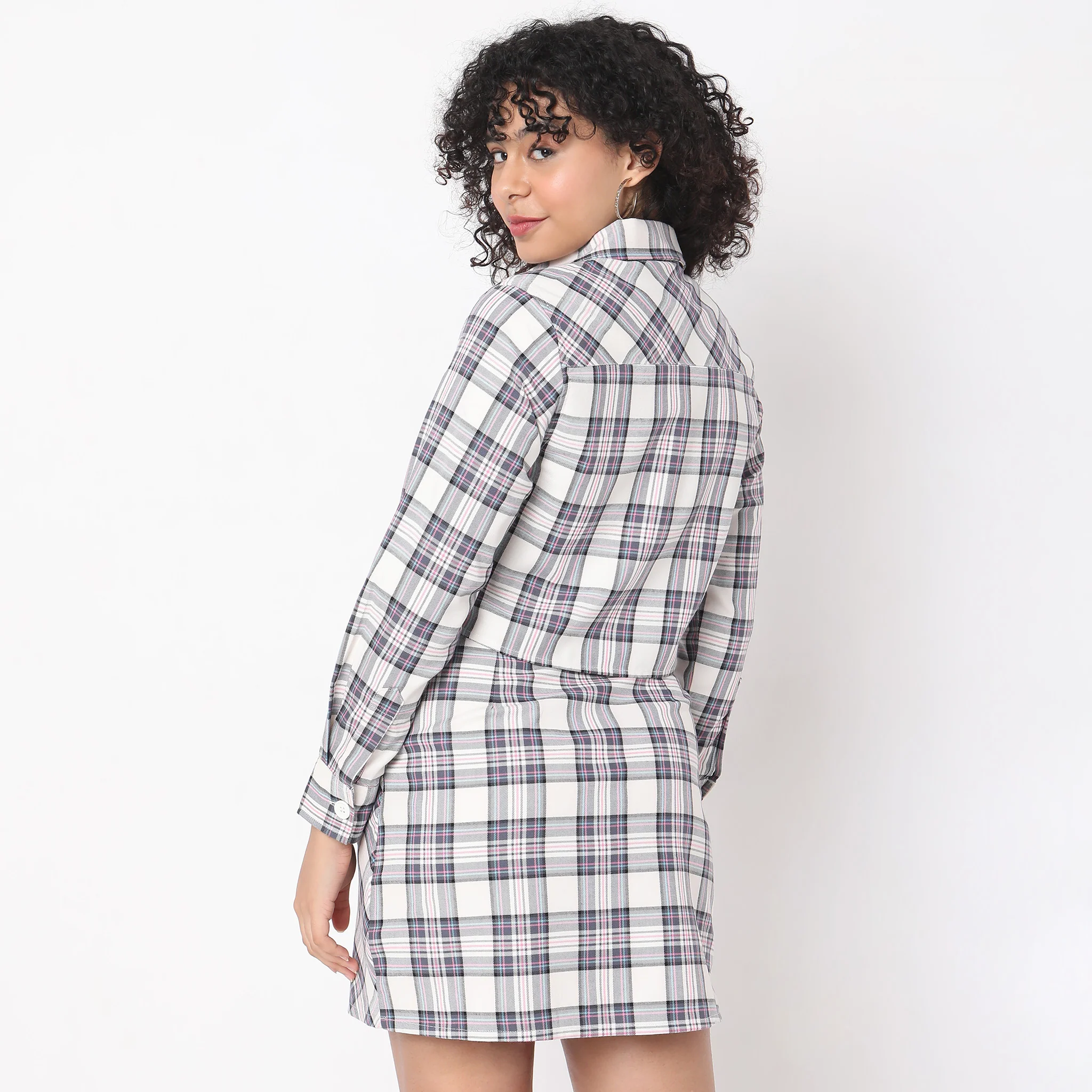 Regular Fit Checkered Shirt - Image 3