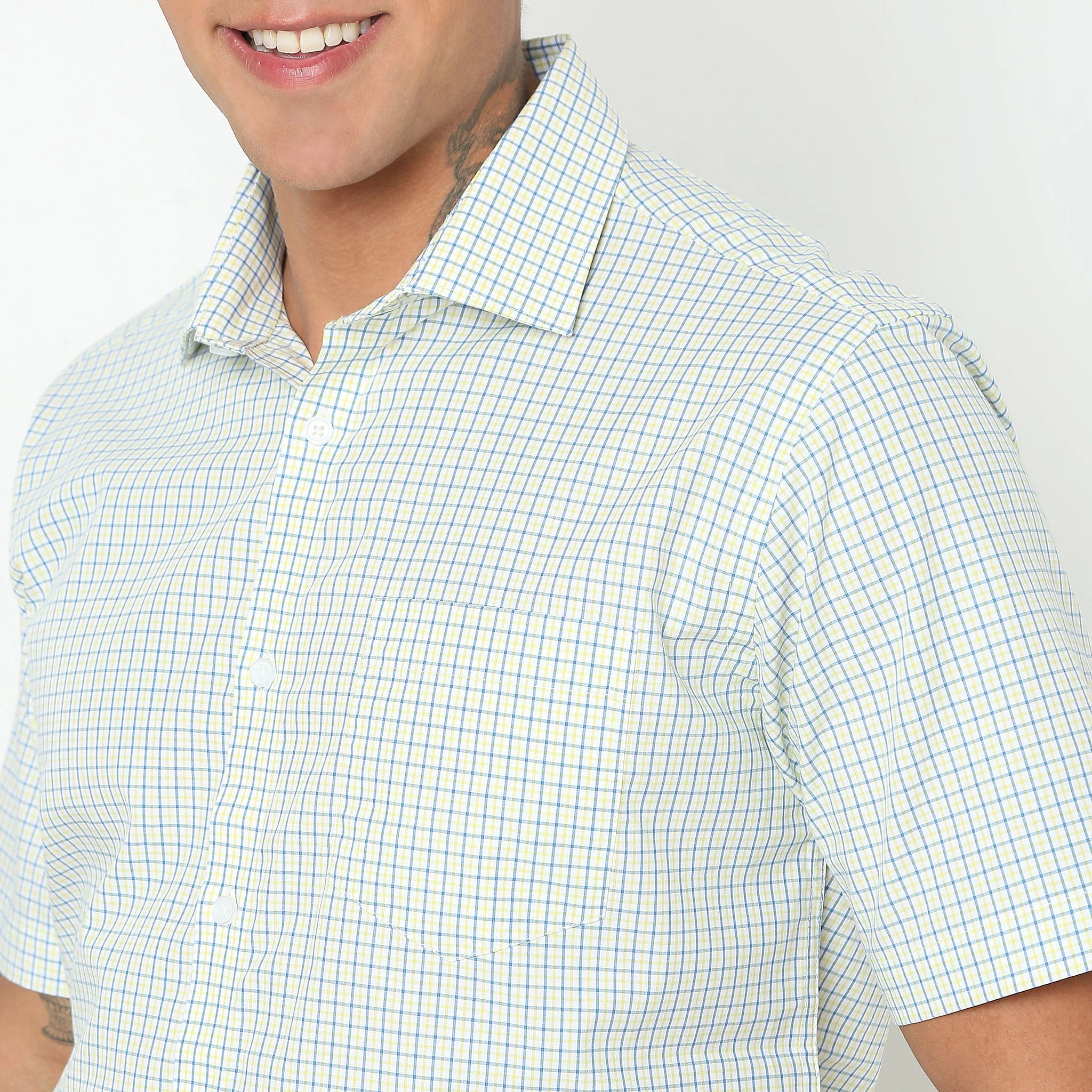 Regular Fit Checkered Shirt - Image 4