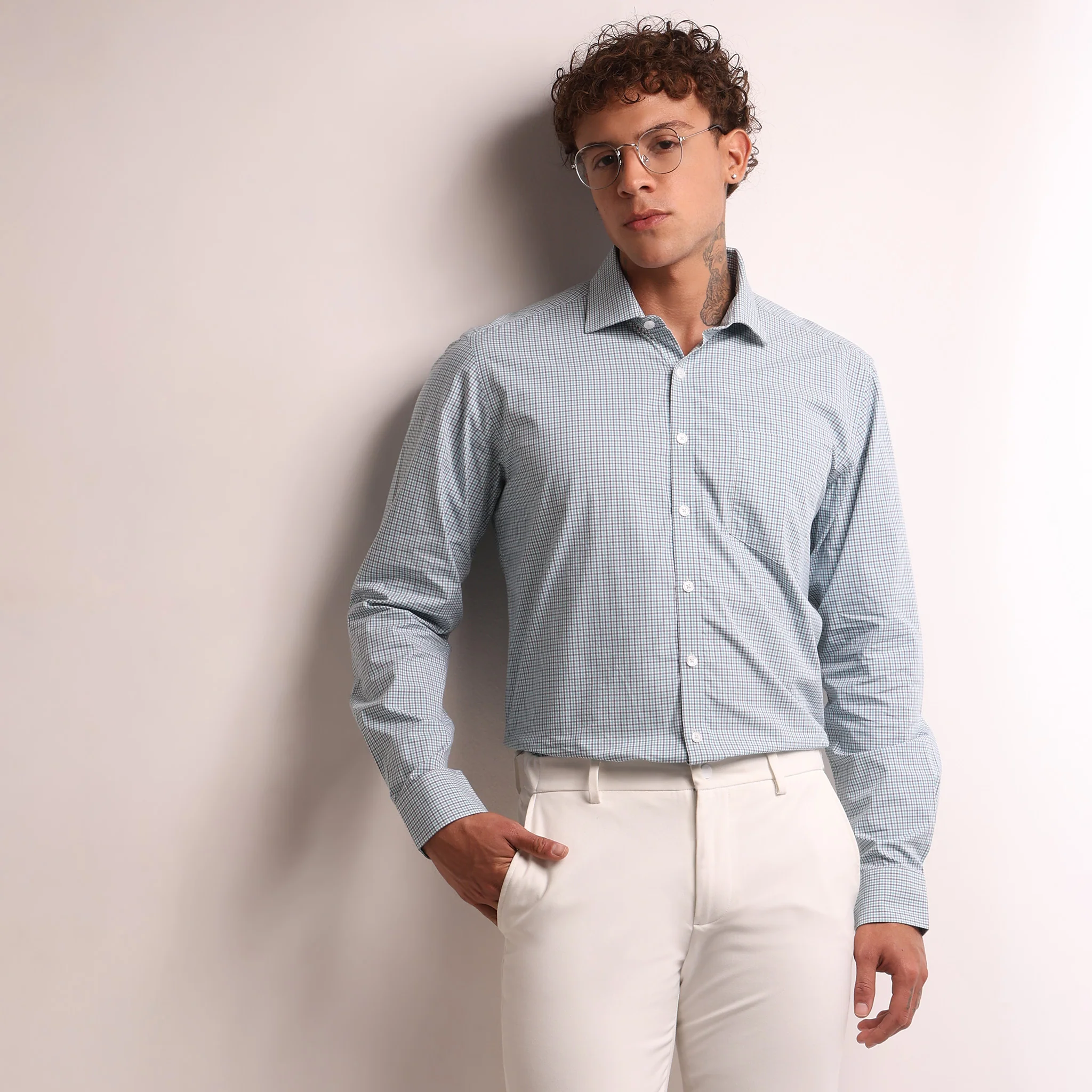 Regular Fit Checkered Shirt - Image 2