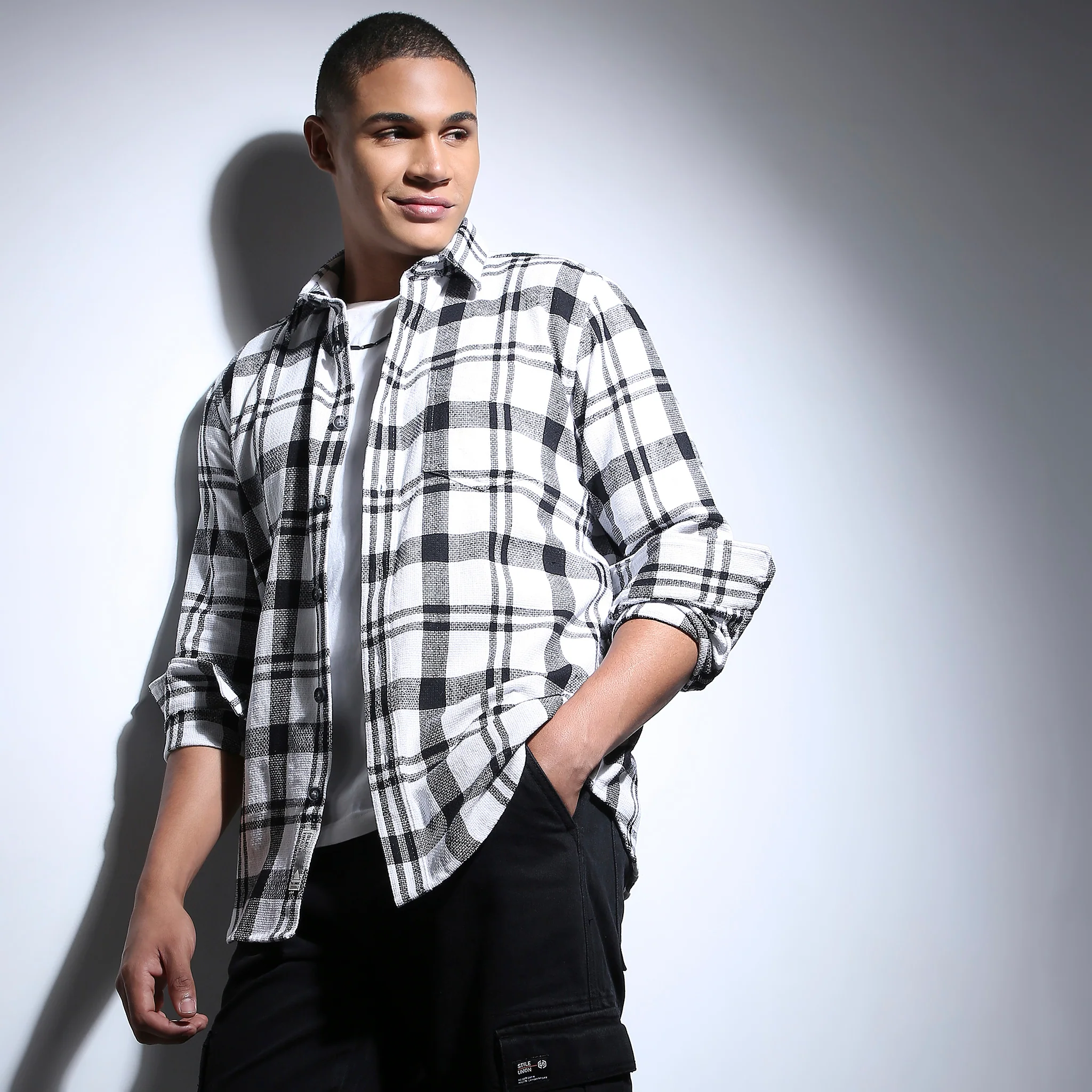 Mood™ Shirt - Lino Bold Check - Modern Street - Regular Fit - Image 2