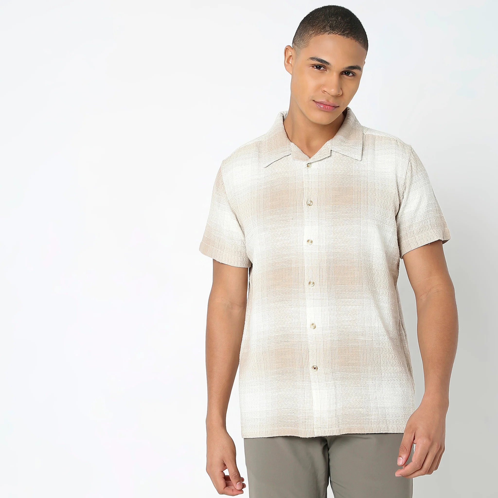 Regular Fit Checkered Shirt - Image 2