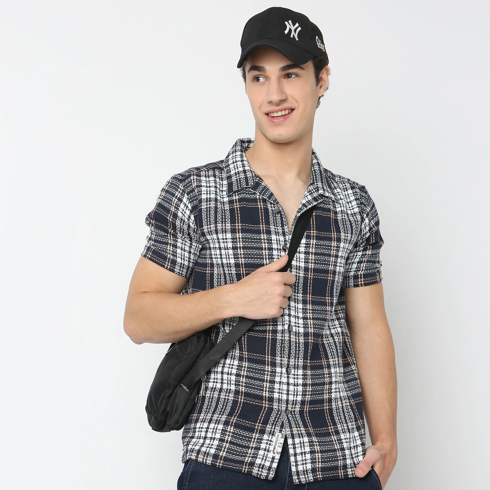 Regular Fit Checkered Shirt - Image 4