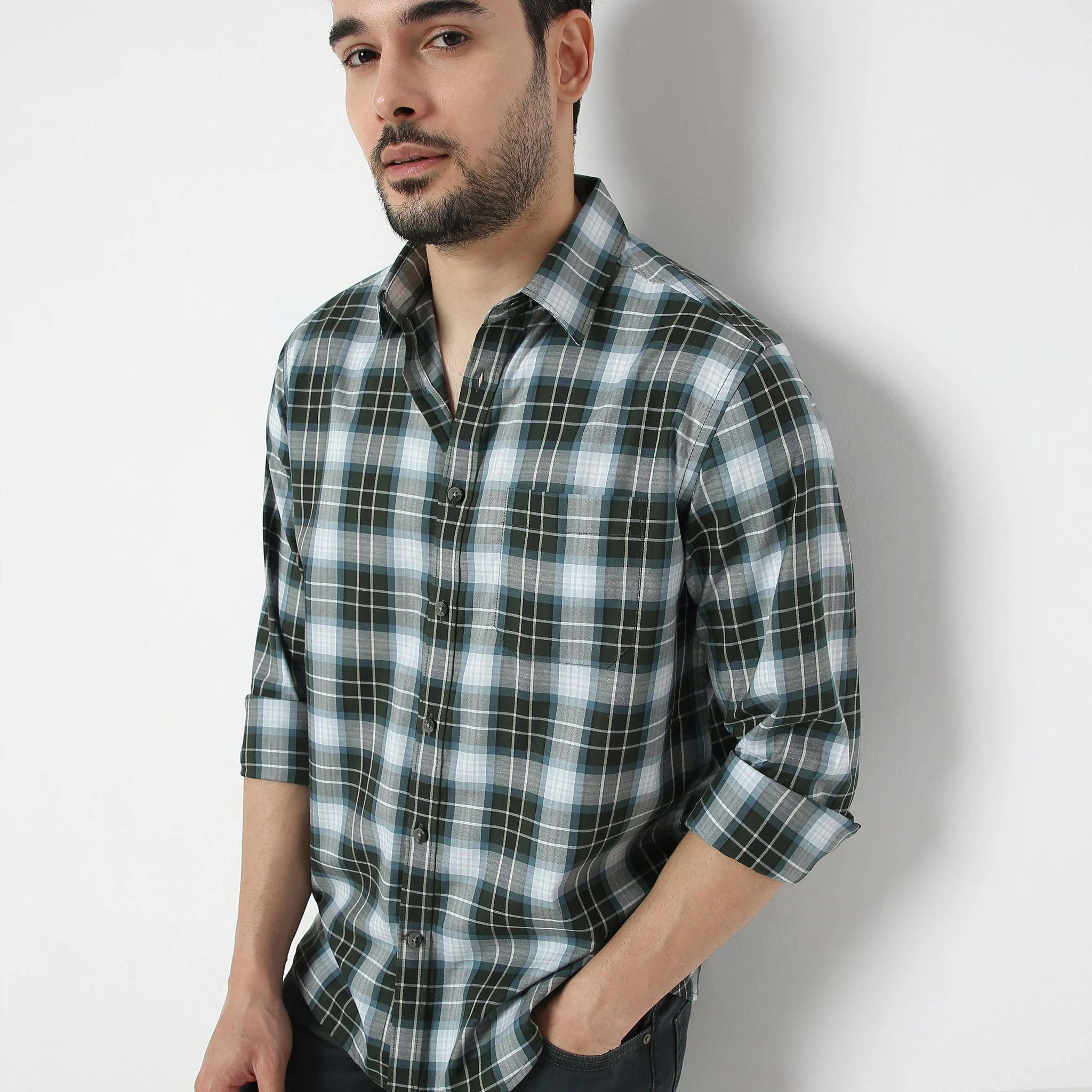 Extra Fine Twill™ - Premium Fine 60's Cotton - Yarn Dyed LA Finish - Regular Fit Checkered Shirt - Image 4