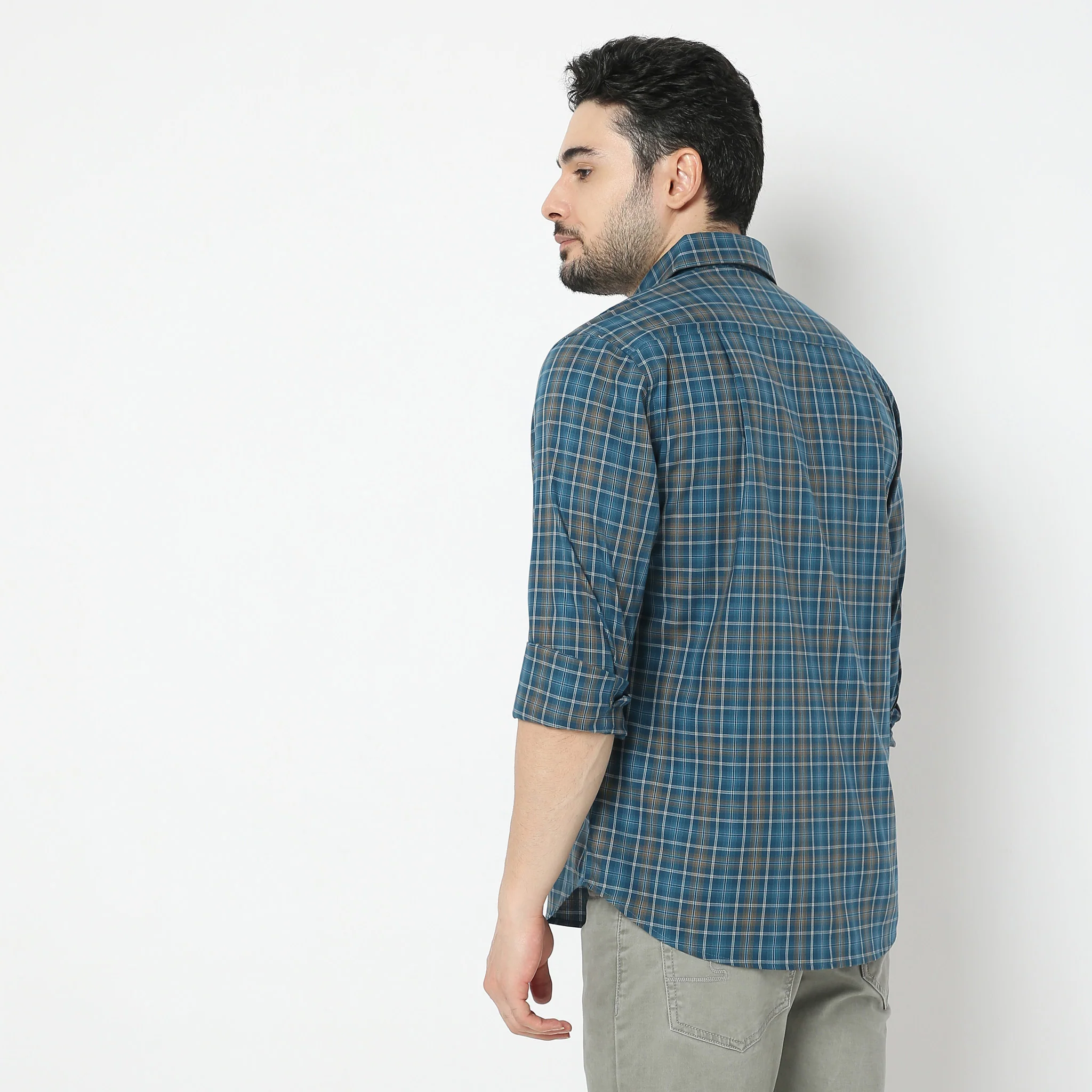 Extra Fine Twill™ - Premium Fine 60's Cotton - Yarn Dyed LA Finish - Regular Fit Checkered Shirt - Image 3