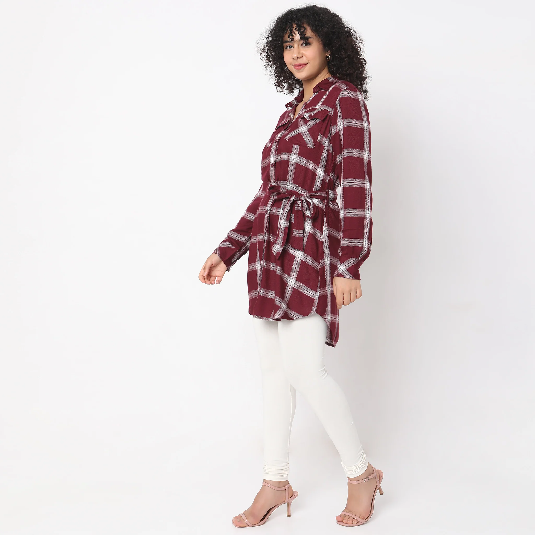 Regular Fit Checkered Top - Image 5