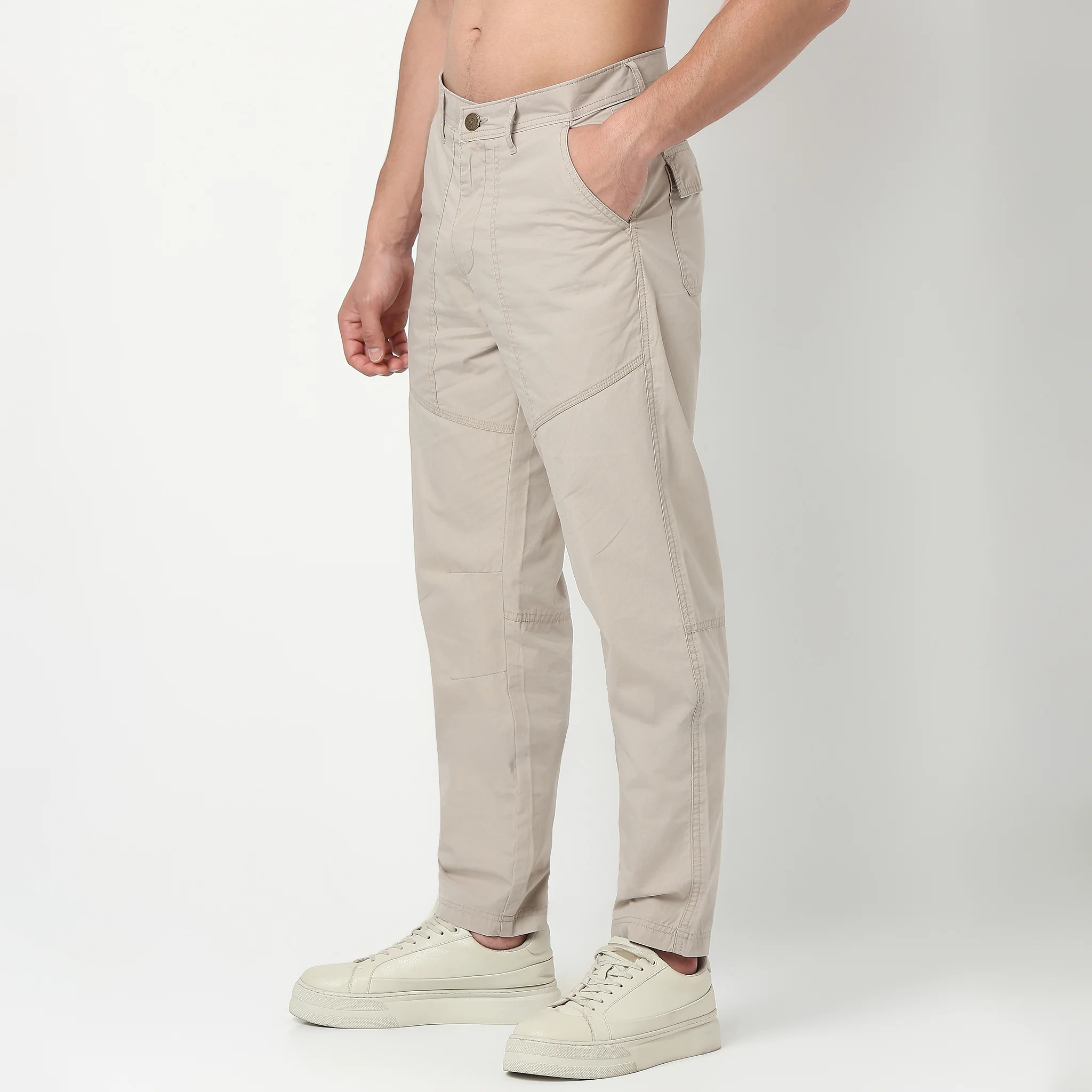 Regular Fit Cotton Heavy Duty Messenger Pants With Utility Pockets - Image 10