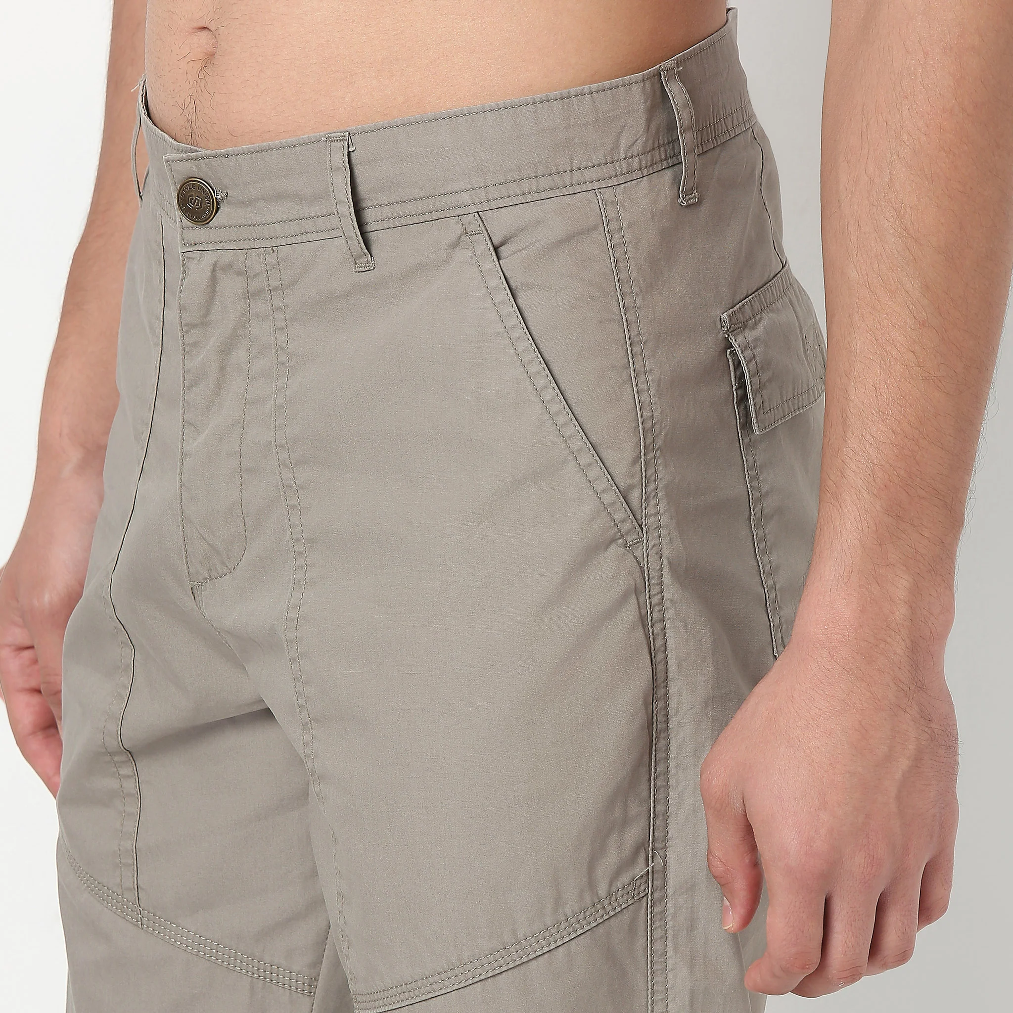 Regular Fit Cotton Heavy Duty Messenger Pants With Utility Pockets - Image 14