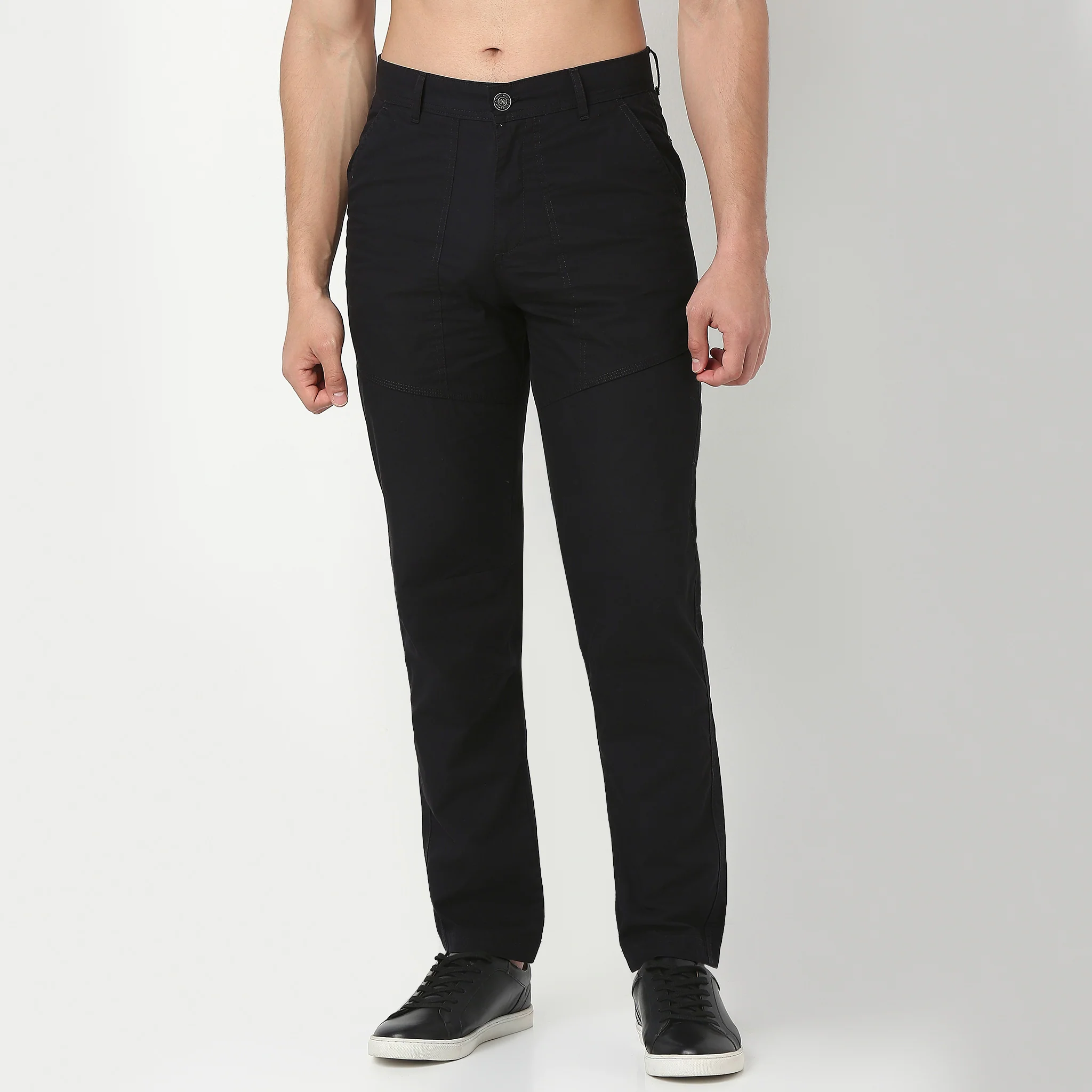 Regular Fit Cotton Heavy Duty Messenger Pants With Utility Pockets - Image 2