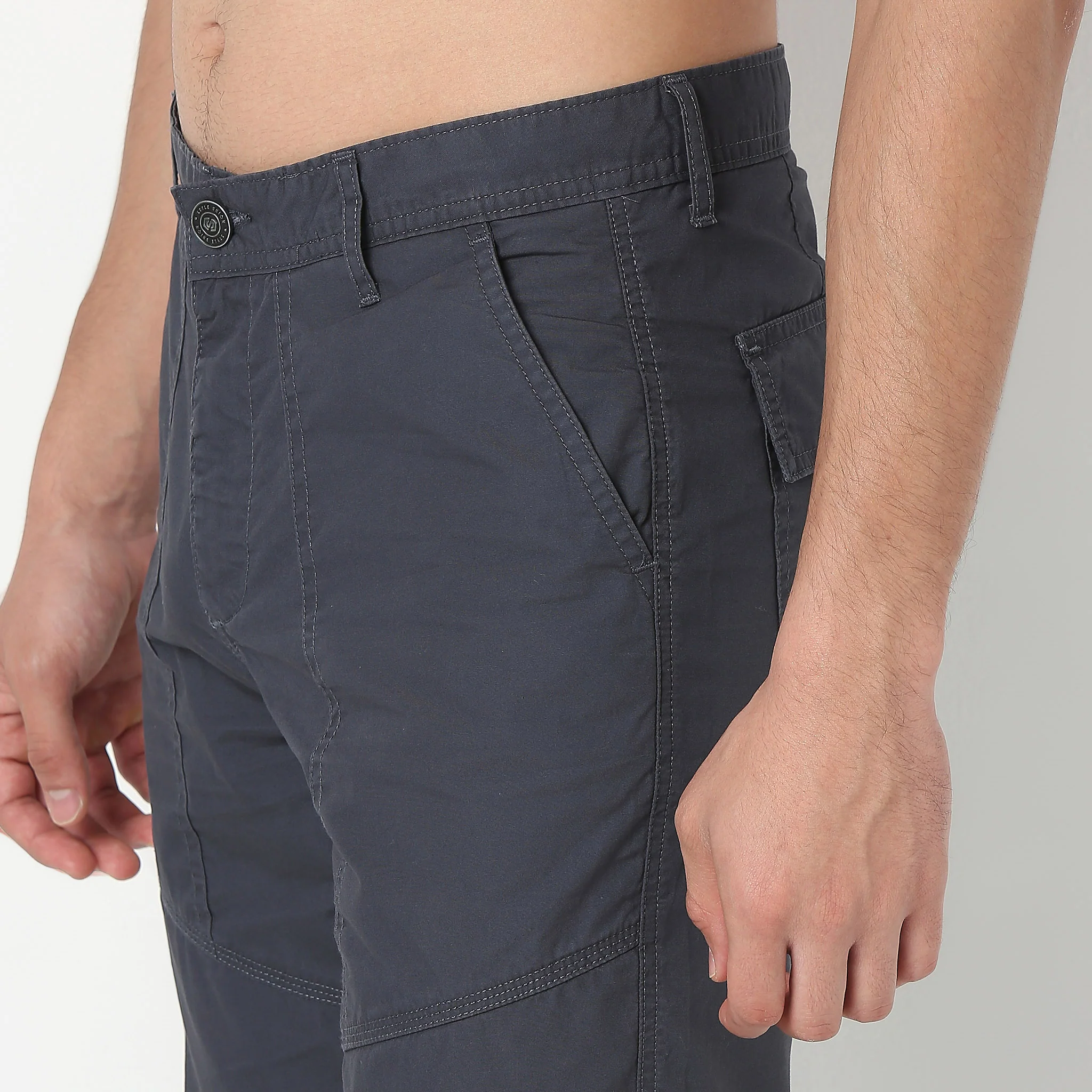 Regular Fit Cotton Heavy Duty Messenger Pants With Utility Pockets - Image 24