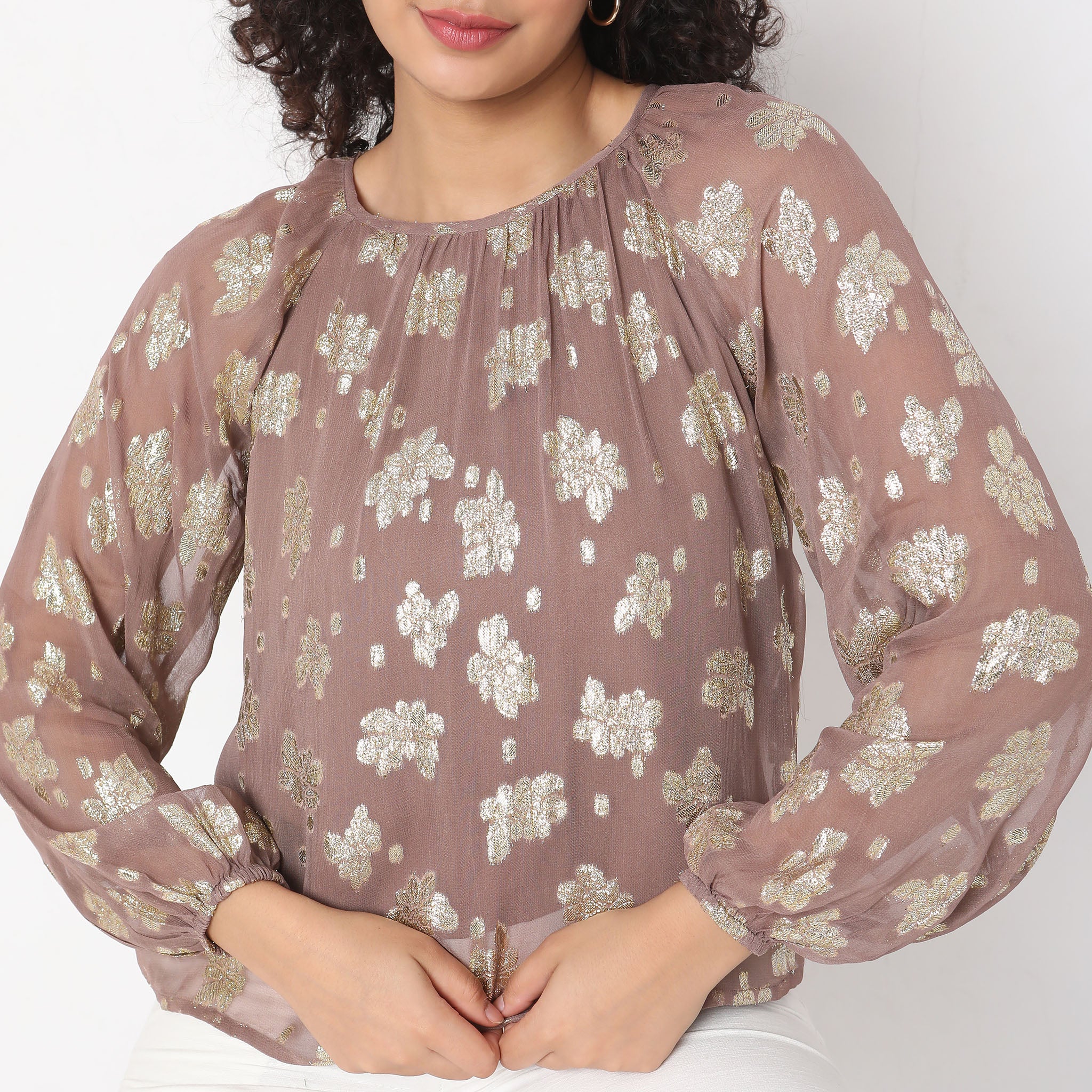 Regular Fit Embellished Top - Image 4