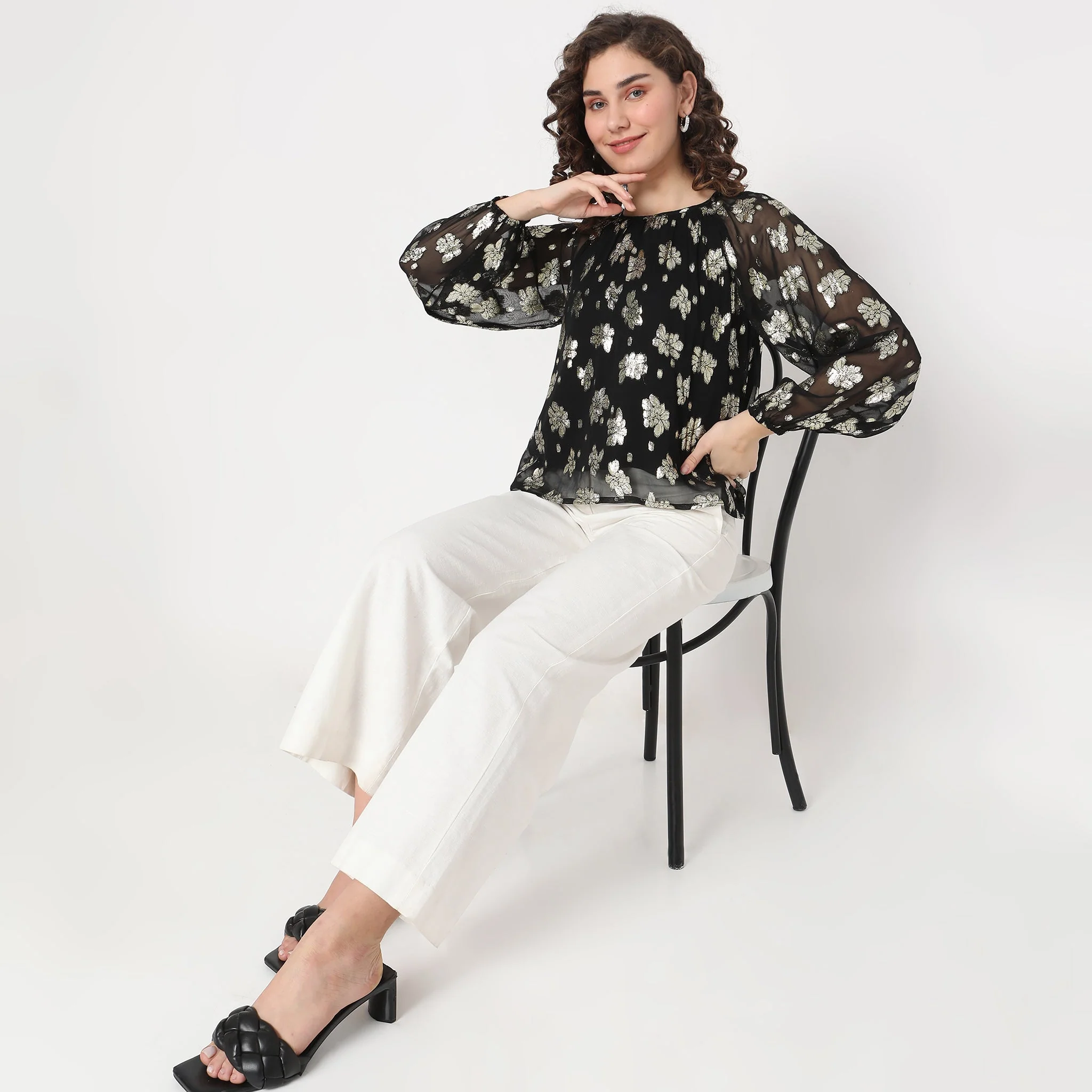 Regular Fit Embellished Top - Image 6