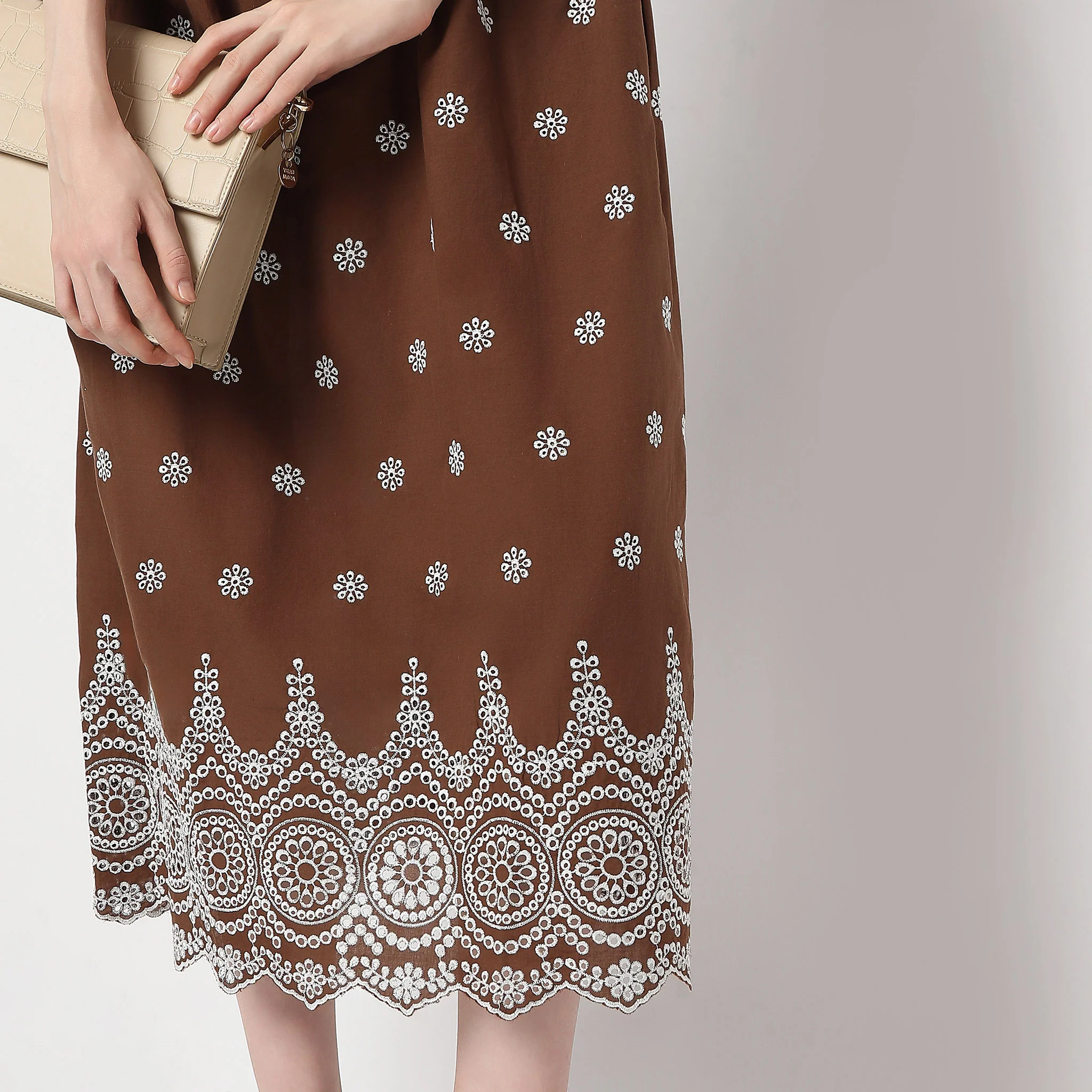 Regular Fit Embroidered Dress - Image 6