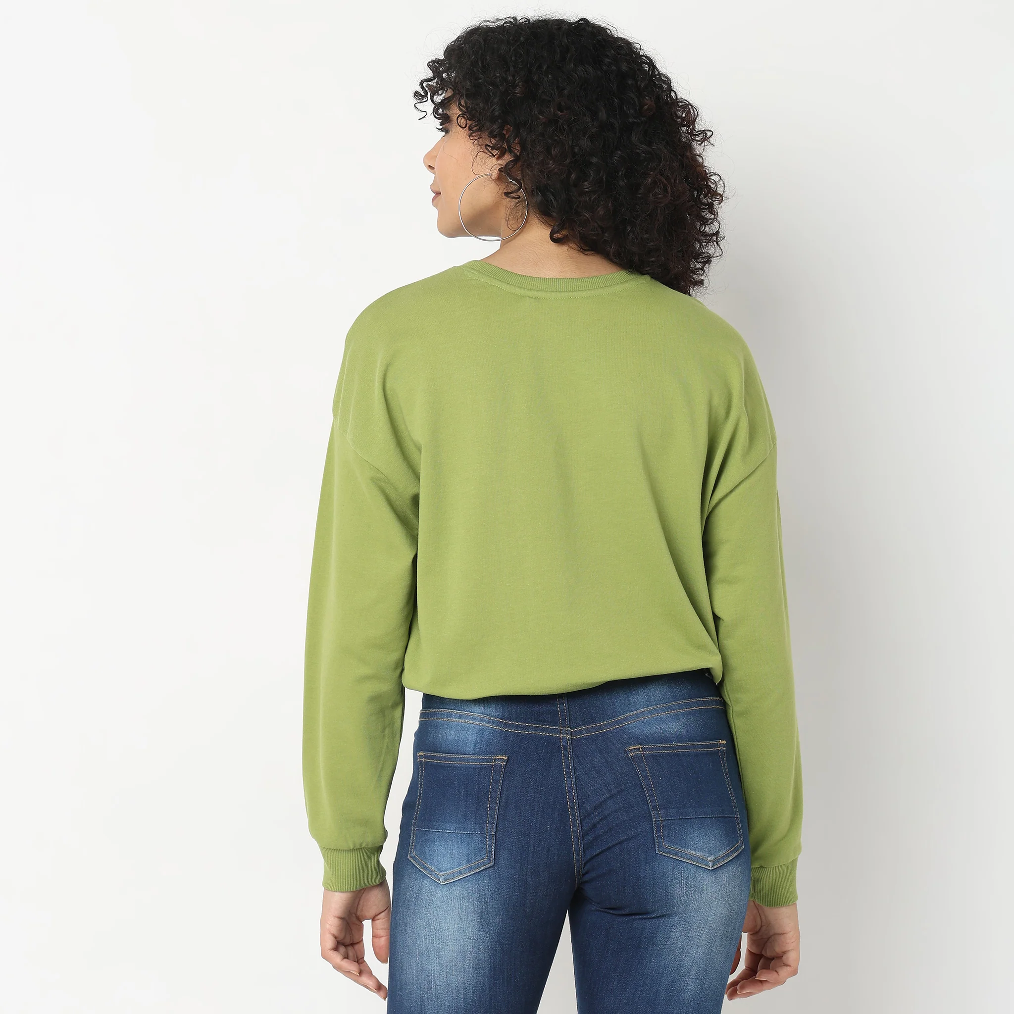 Regular Fit Embroidered Sweatshirt - Image 4