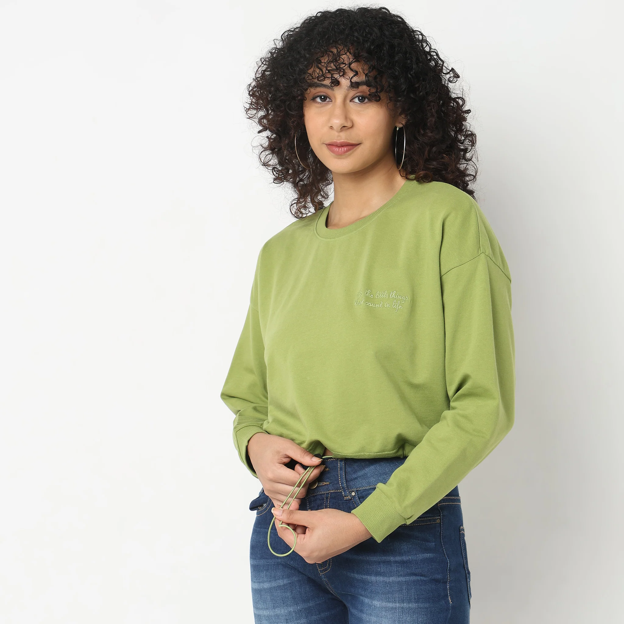 Regular Fit Embroidered Sweatshirt - Image 5