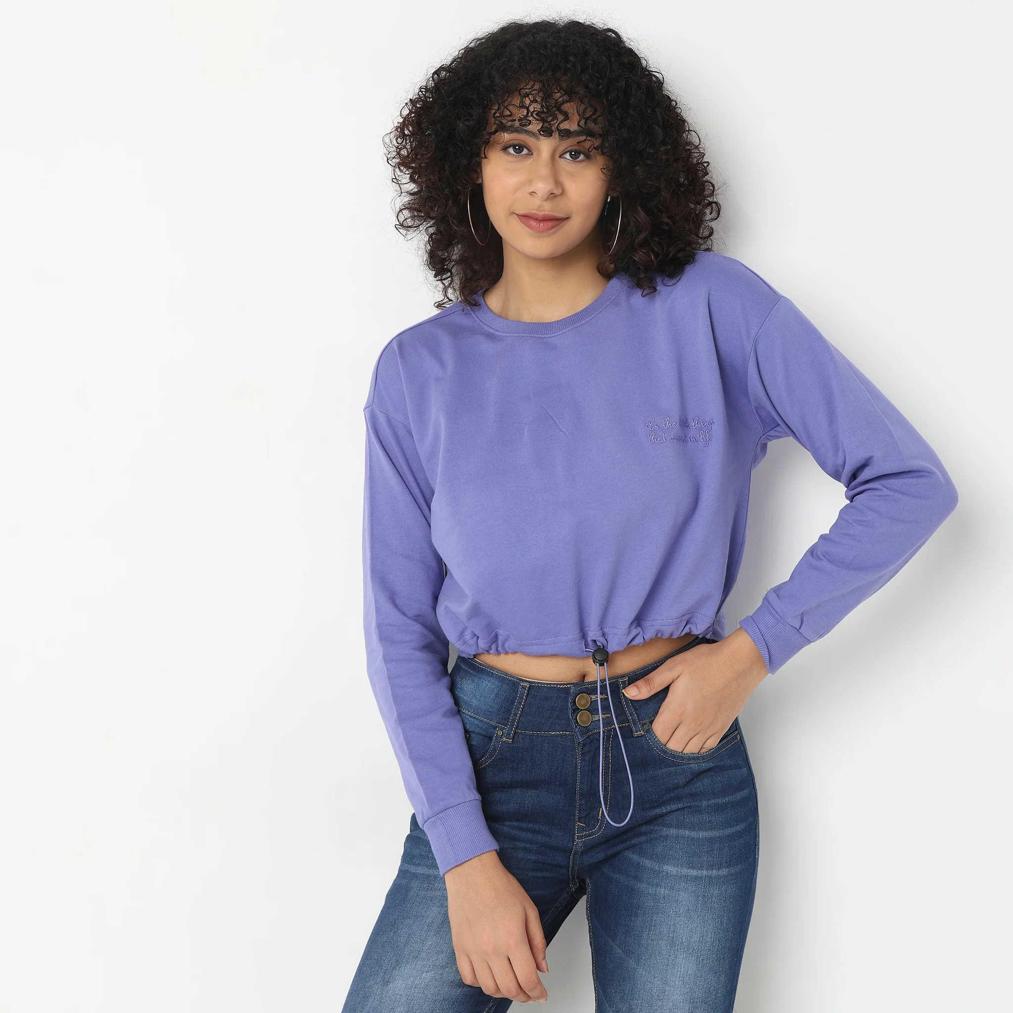 Regular Fit Embroidered Sweatshirt - Image 7