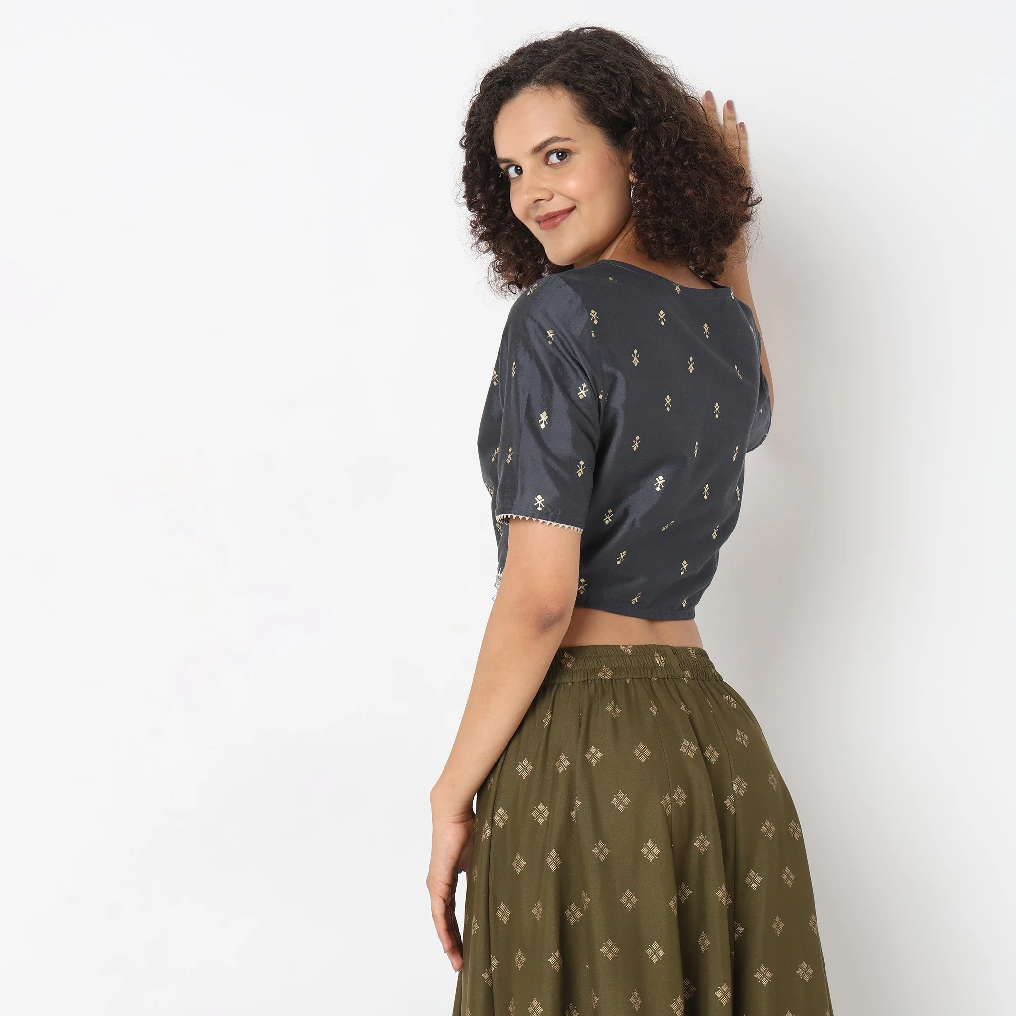 Regular Fit Embroidered Top - Image 3