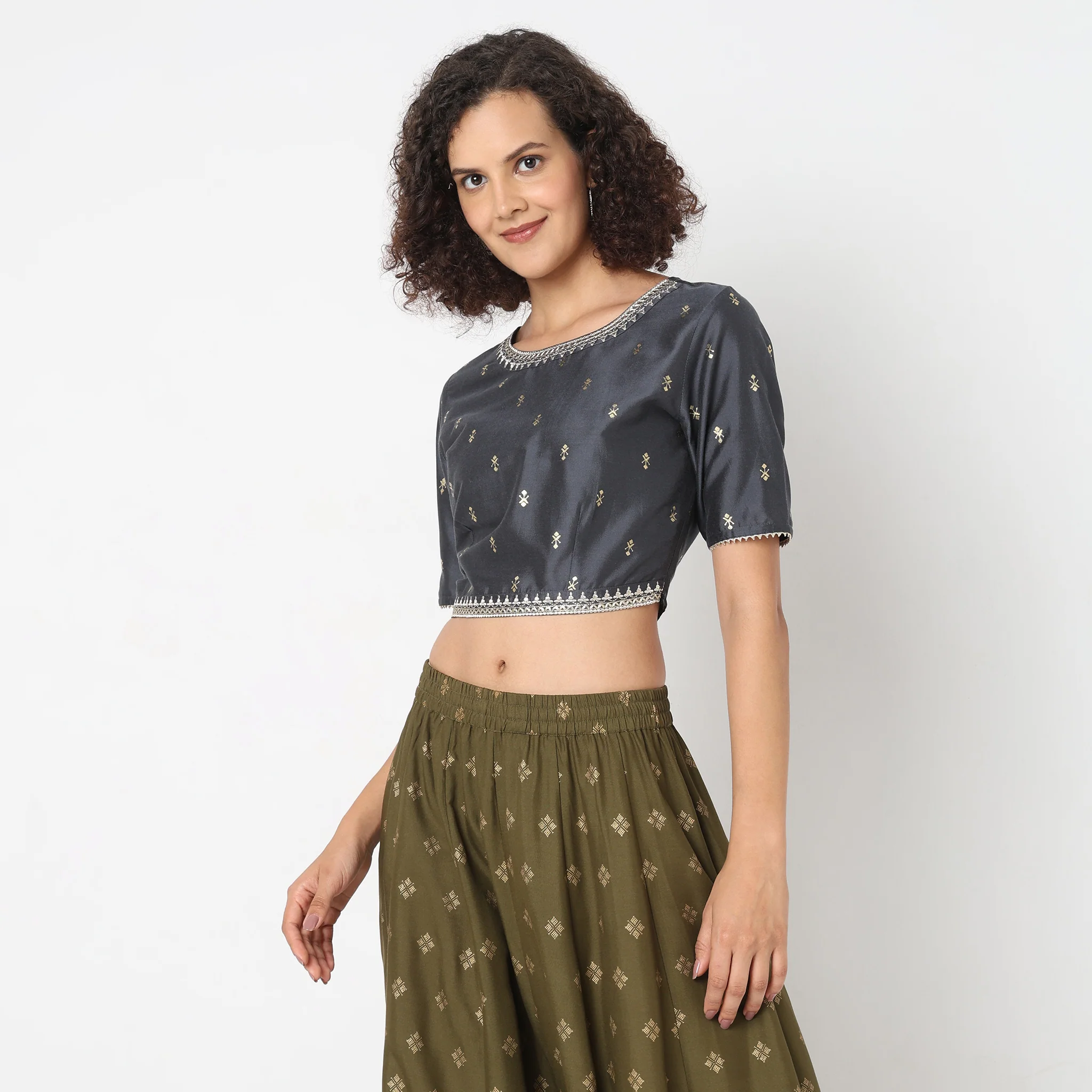 Regular Fit Embroidered Top - Image 4