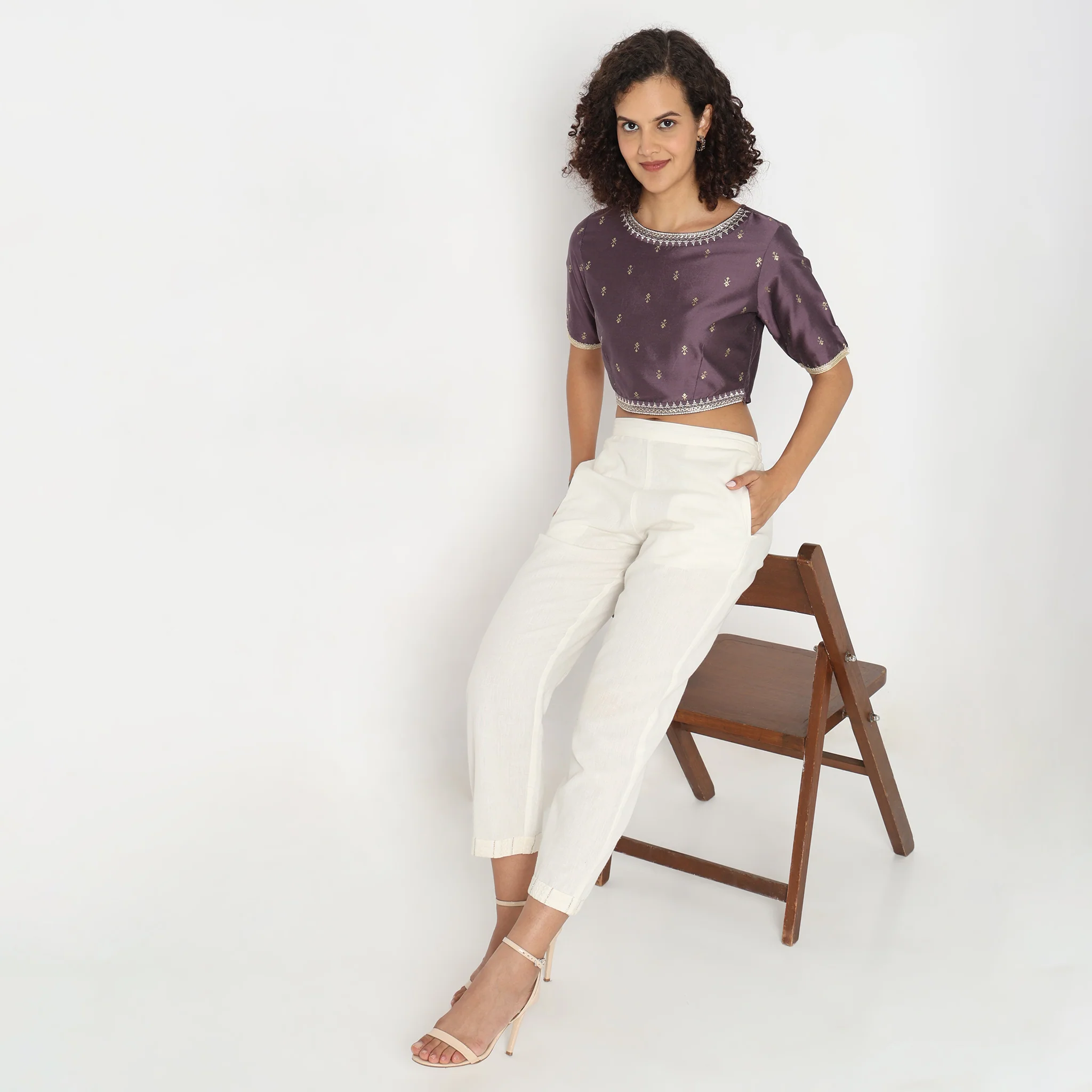 Regular Fit Embroidered Top - Image 6