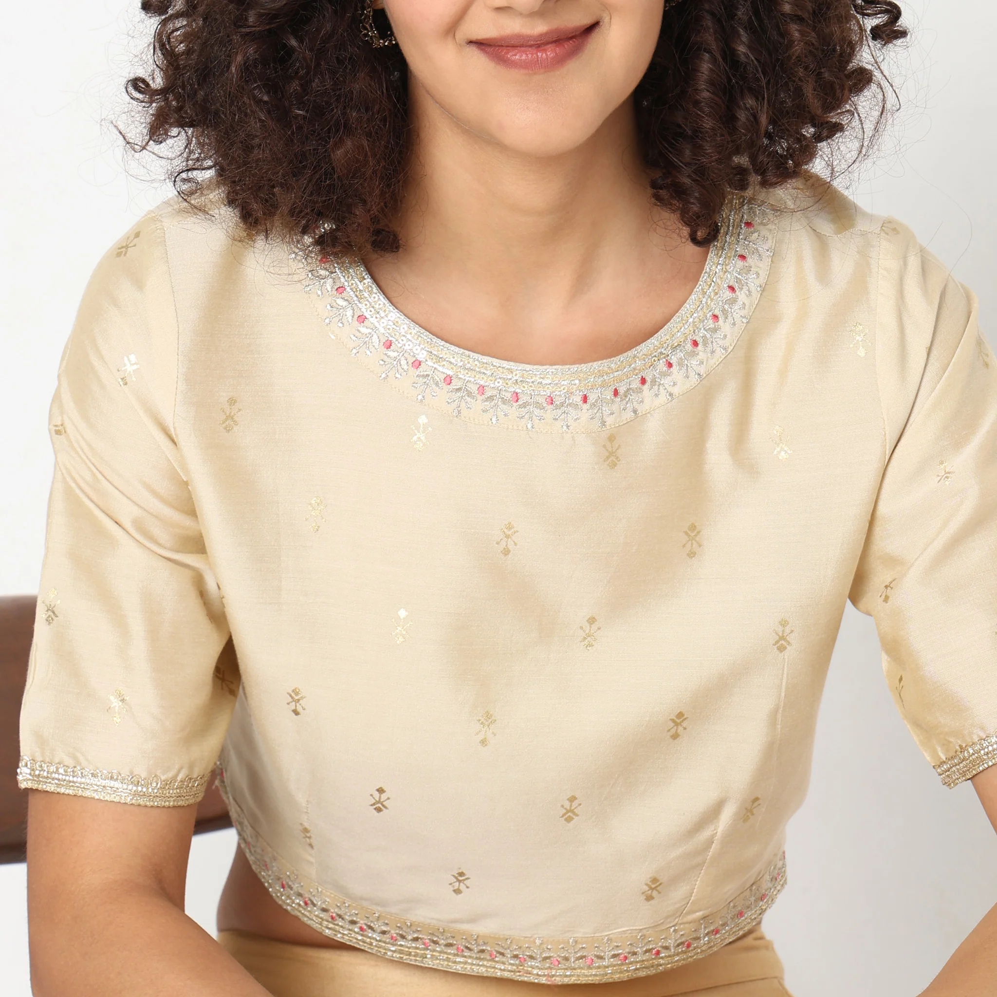 Regular Fit Embroidered Top - Image 4