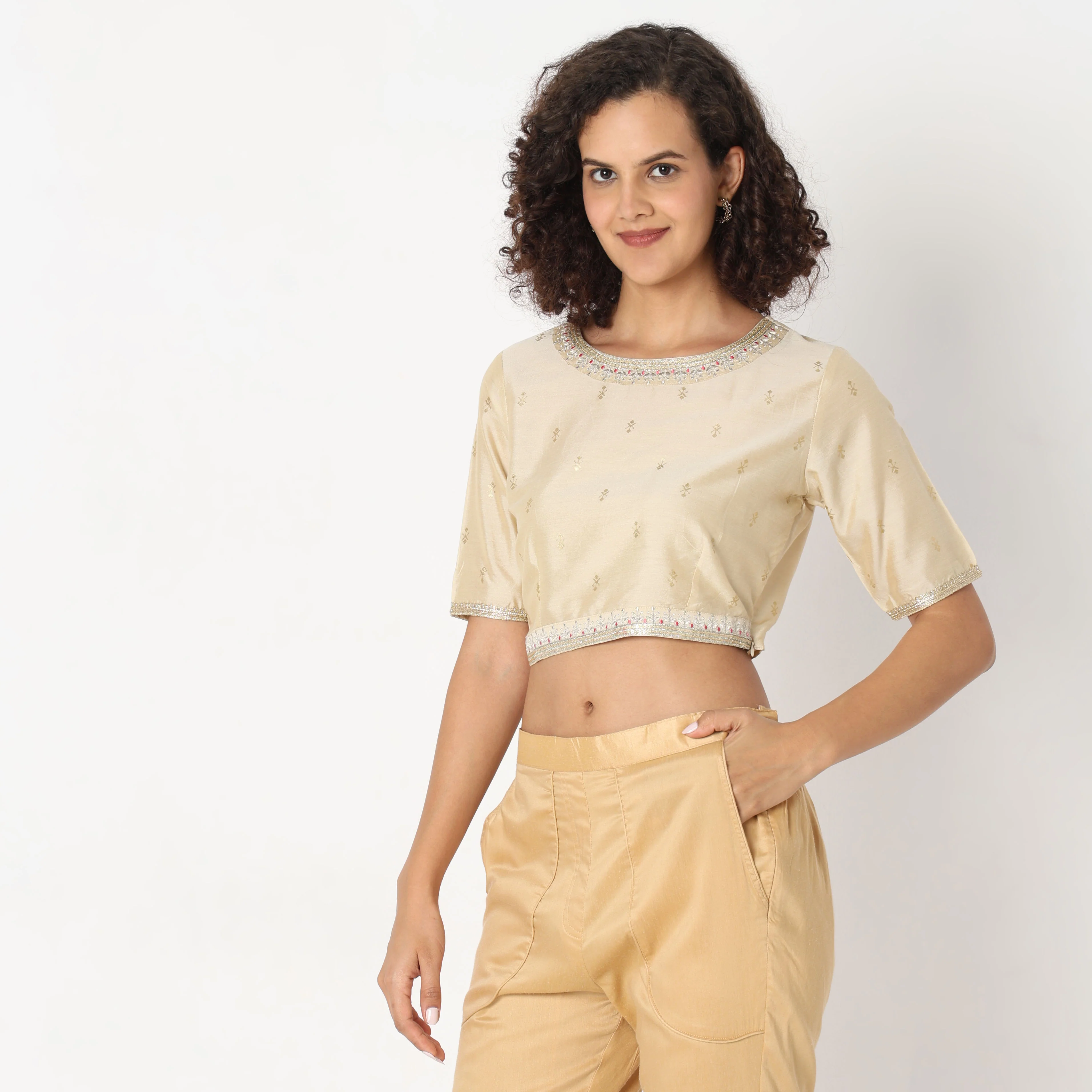 Regular Fit Embroidered Top - Image 5