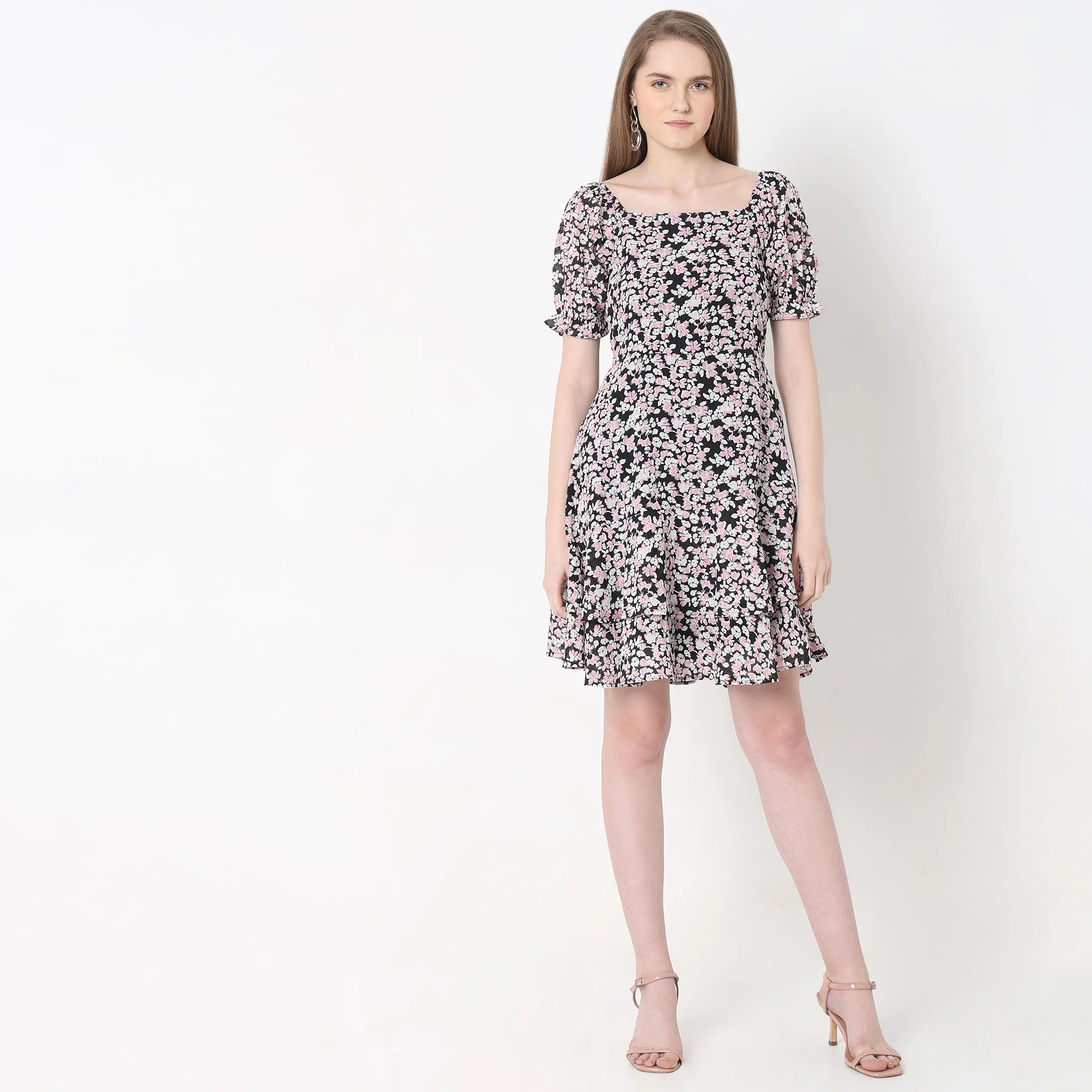Regular Fit Floral Dress - Image 2
