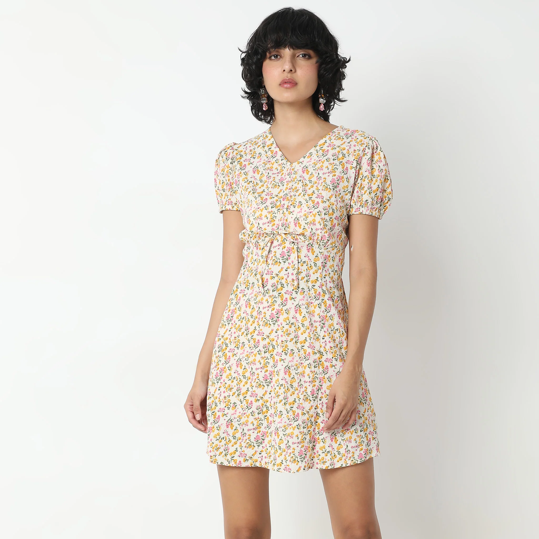 Regular Fit Floral Dress - Image 2