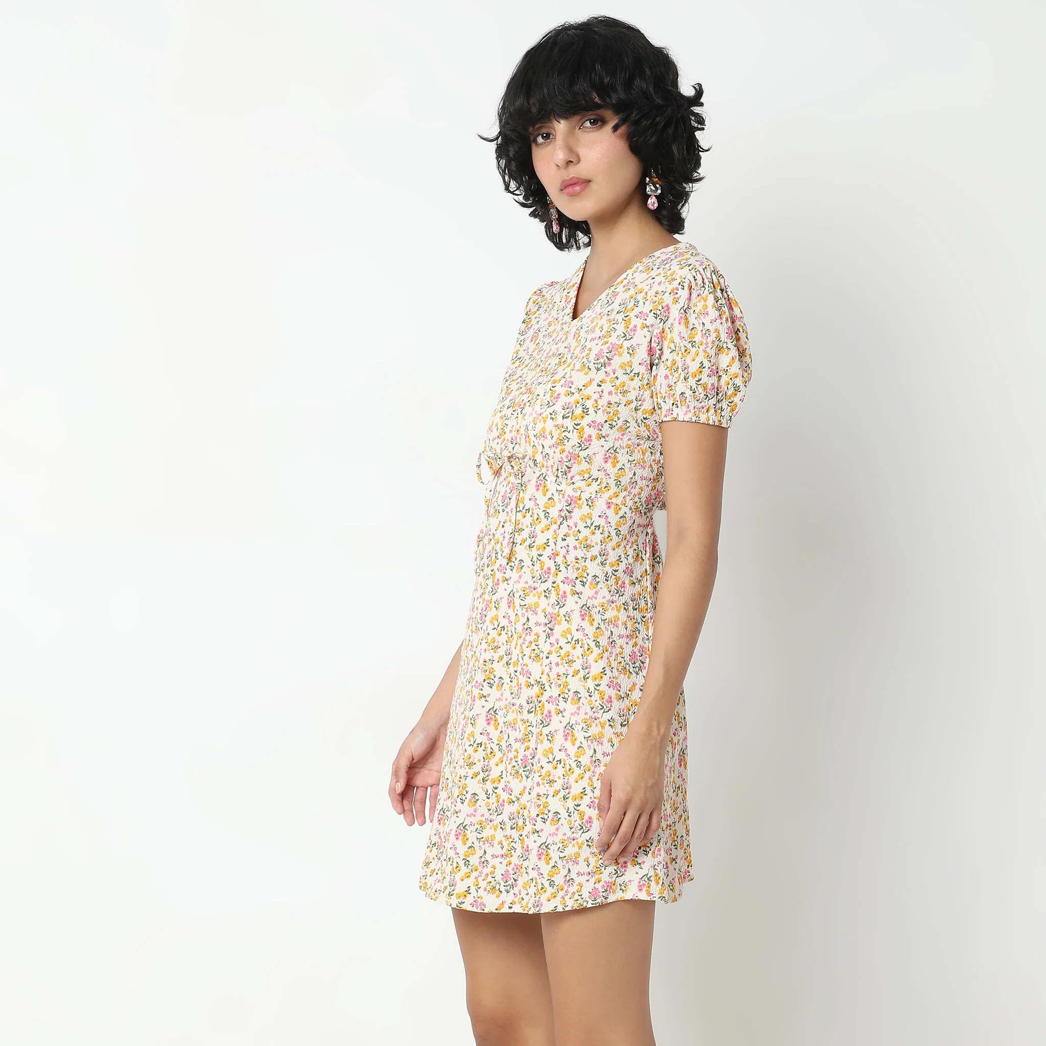 Regular Fit Floral Dress - Image 5