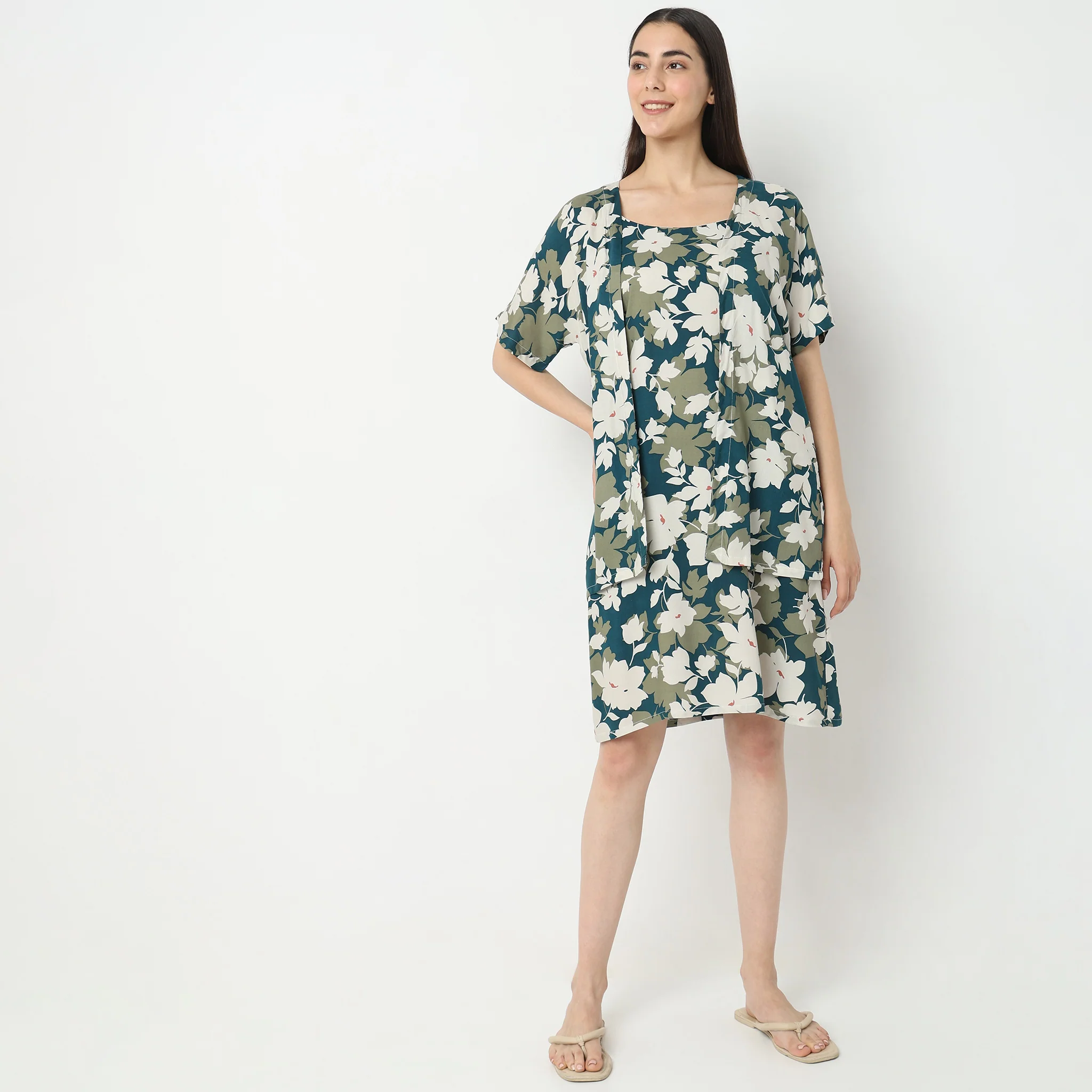 Woven Tropical Lounge Shrug - Image 2