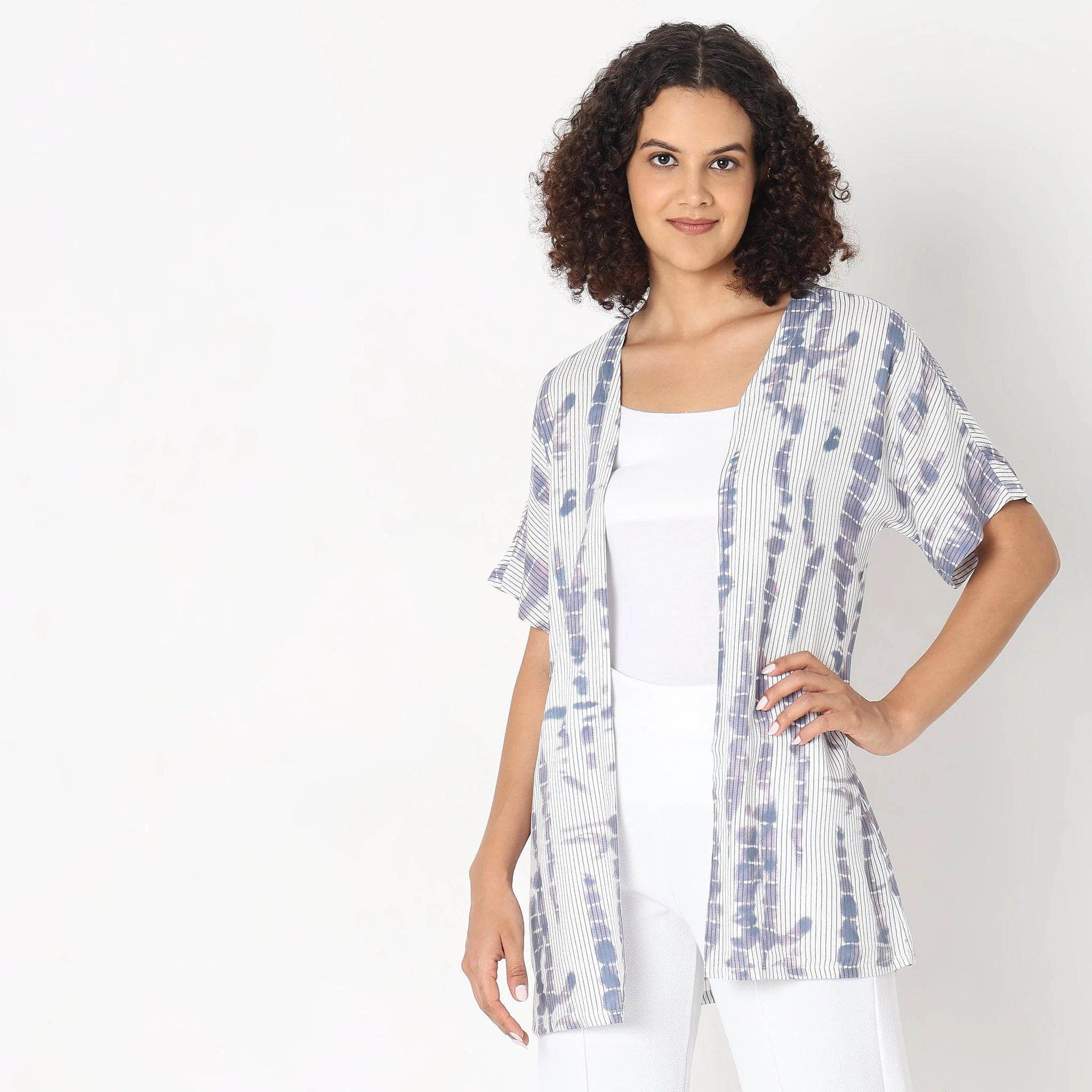 Woven Tropical Lounge Shrug - Image 7