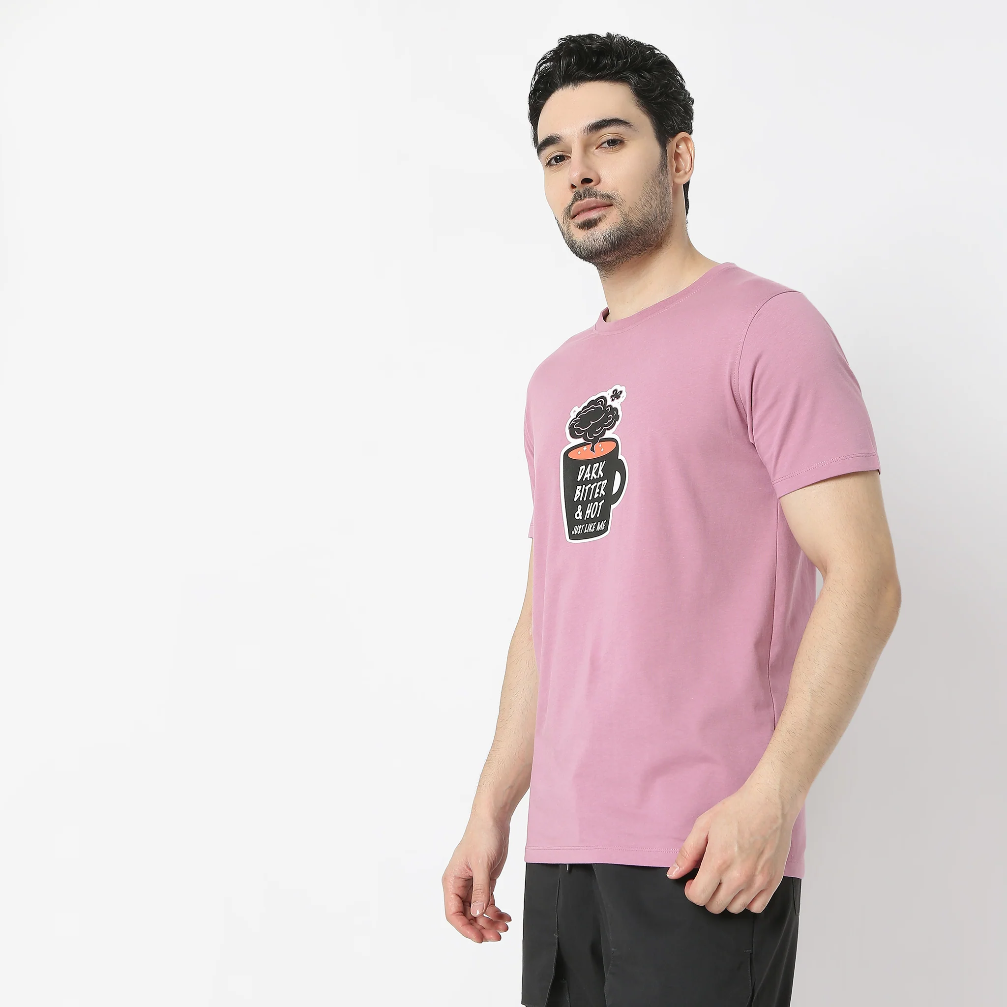Graphitee Crew Neck Half Sleeve T-Shirt - Image 5